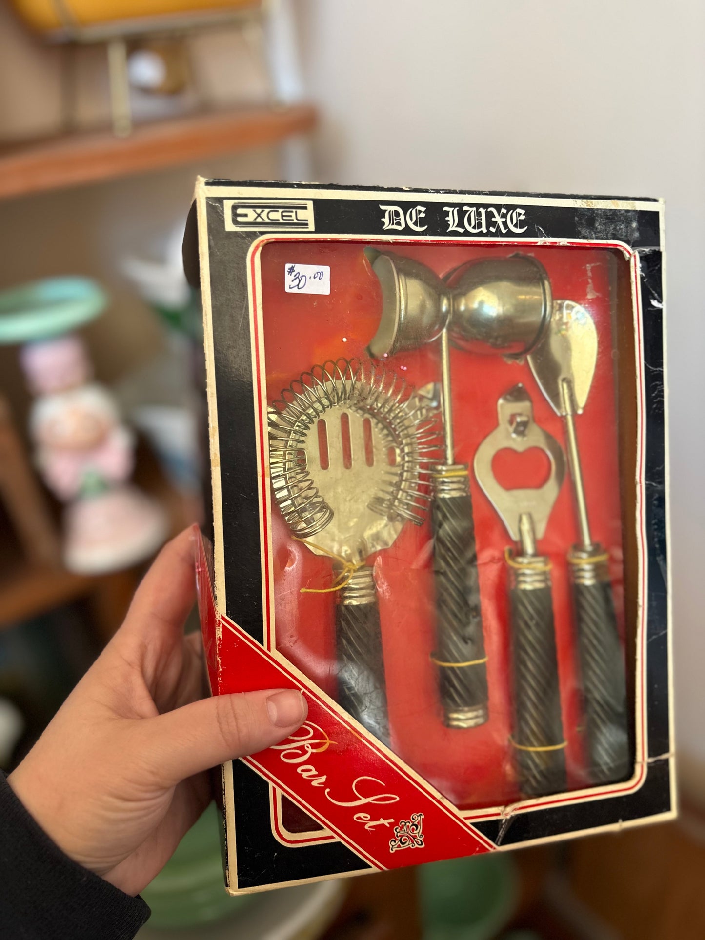 Vintage 4 Piece Bar Set