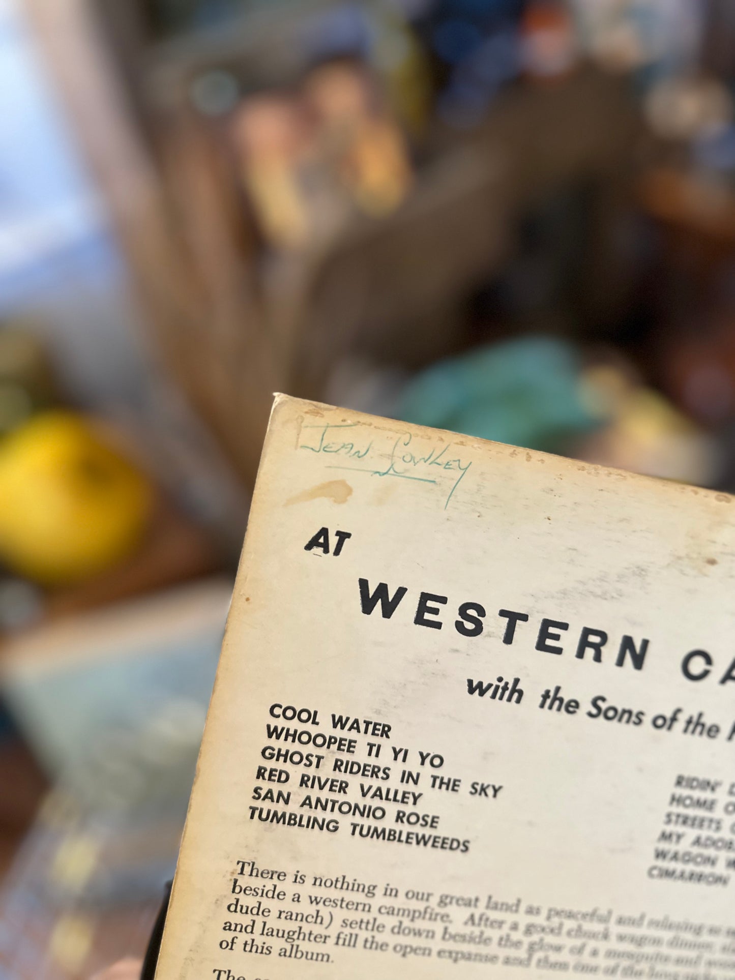 At Western Campires - The Sons of the Purple Sage Vinyl