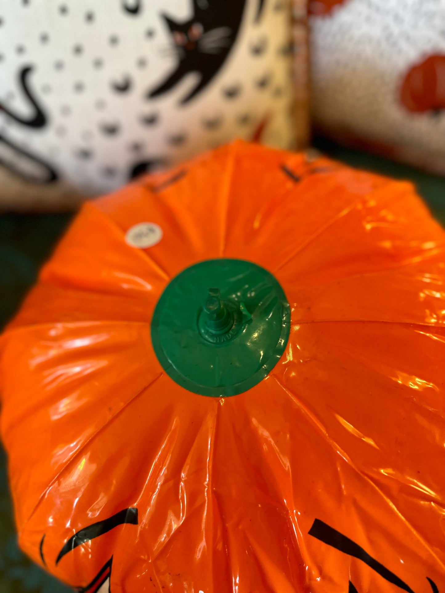 Vintage inflatable pumpkin #1 (sad & happy face)