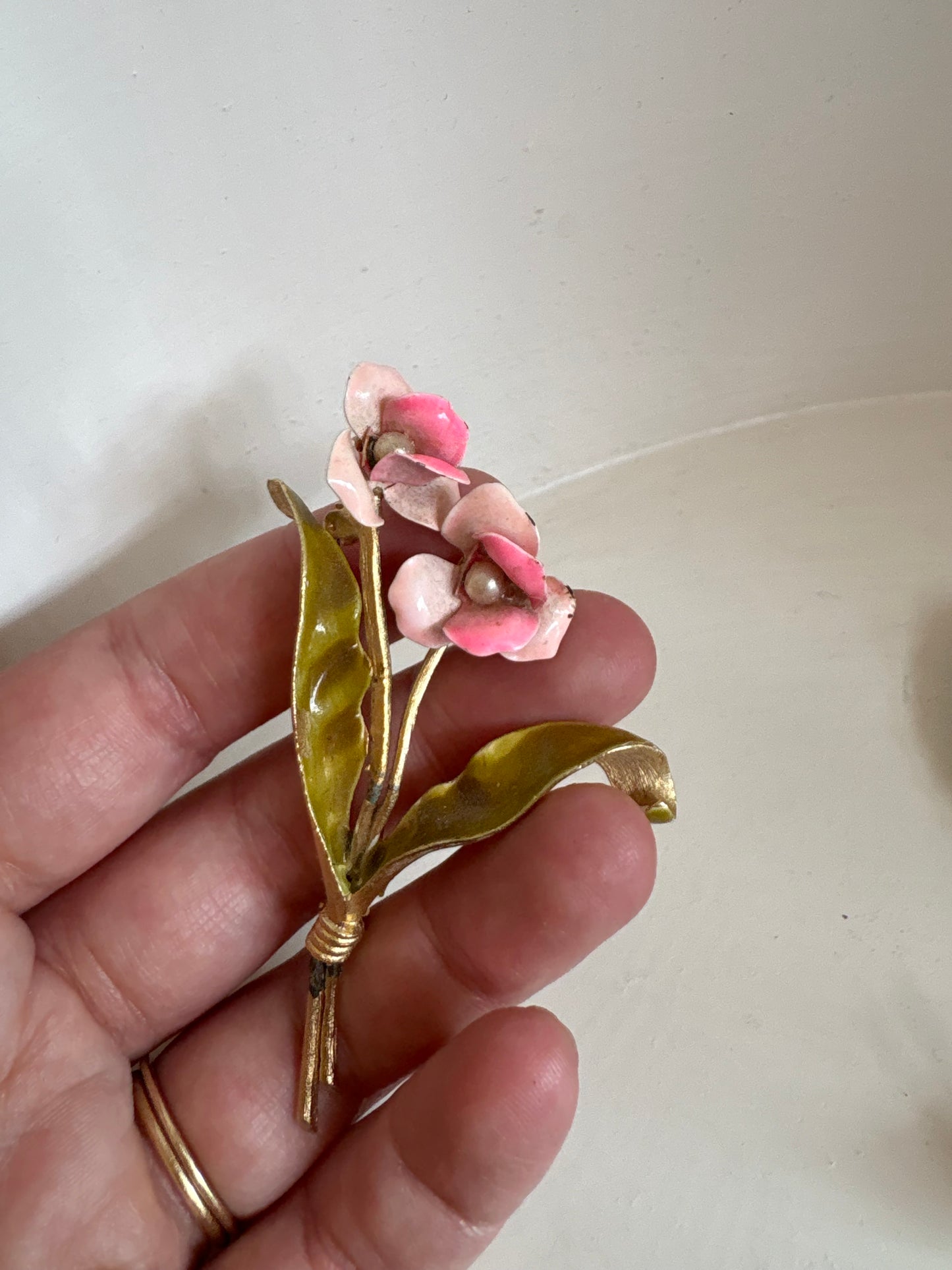 Brooch #13 - Pink Flowers