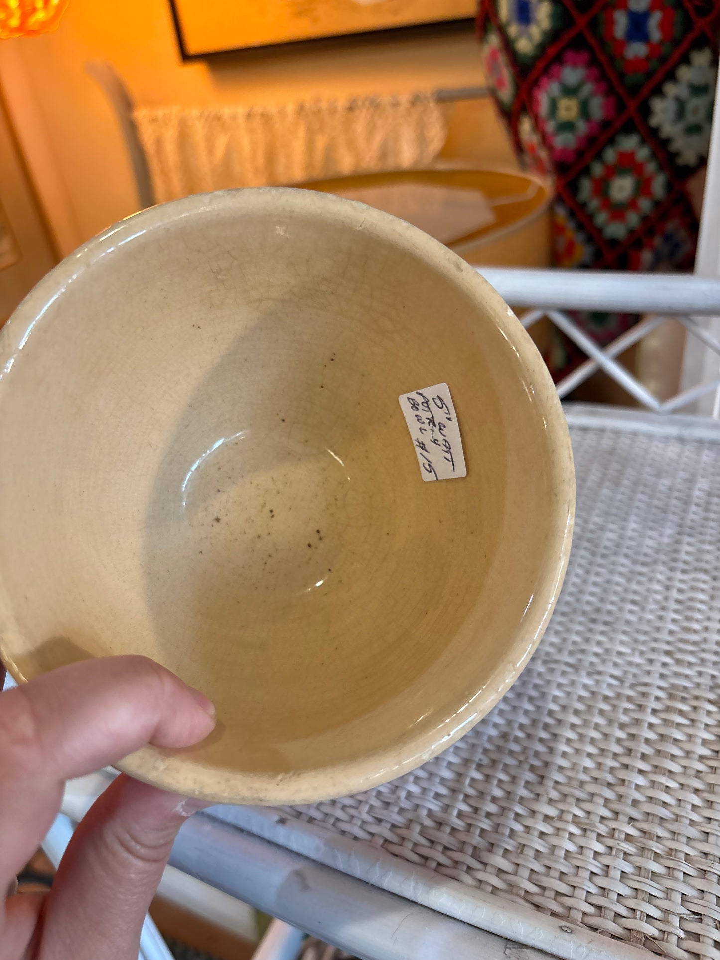Striped Pottery Bowl