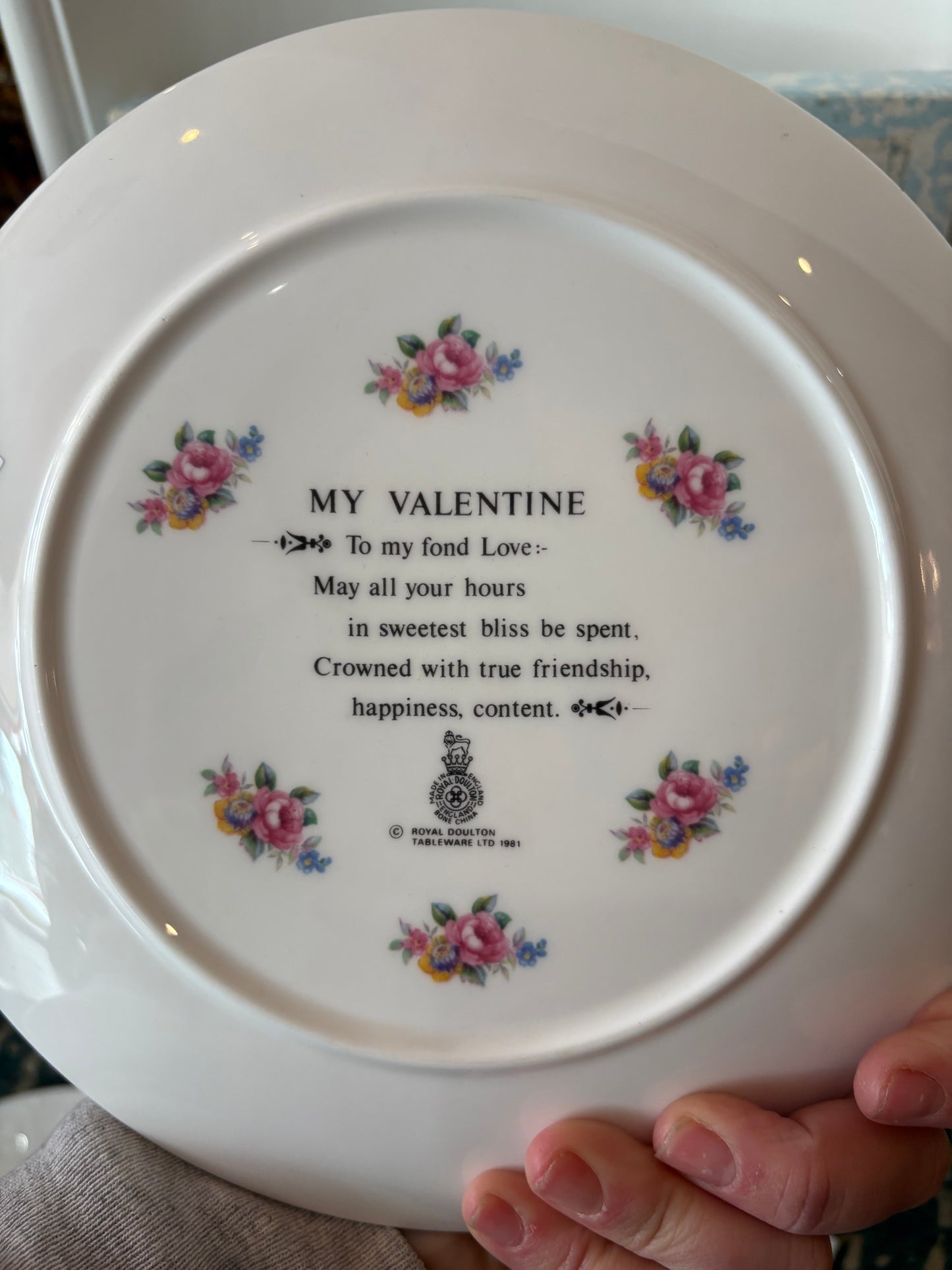 1982 Valentines Day Royal Doulton Plate