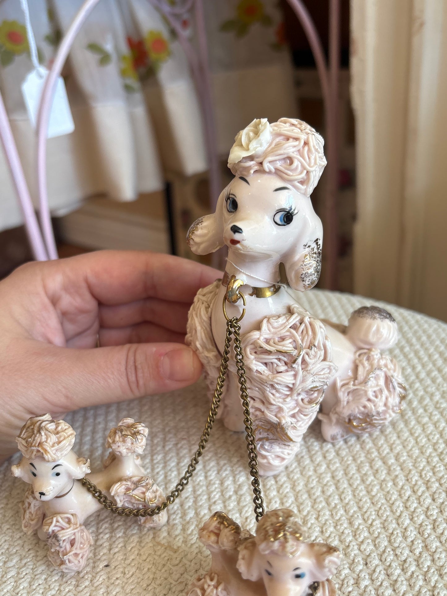 Pink Spaghetti Poodles - Giftcraft made in Japan