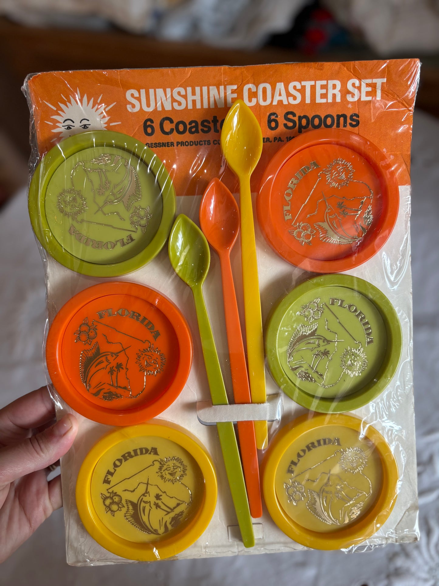 Gessener Products Sunshine Coaster Set - Florida