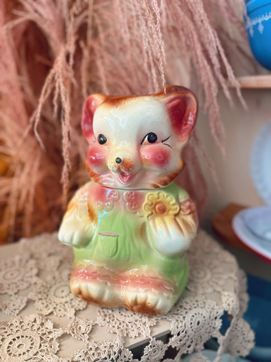 1950s Teddy Bear Cookie Jar