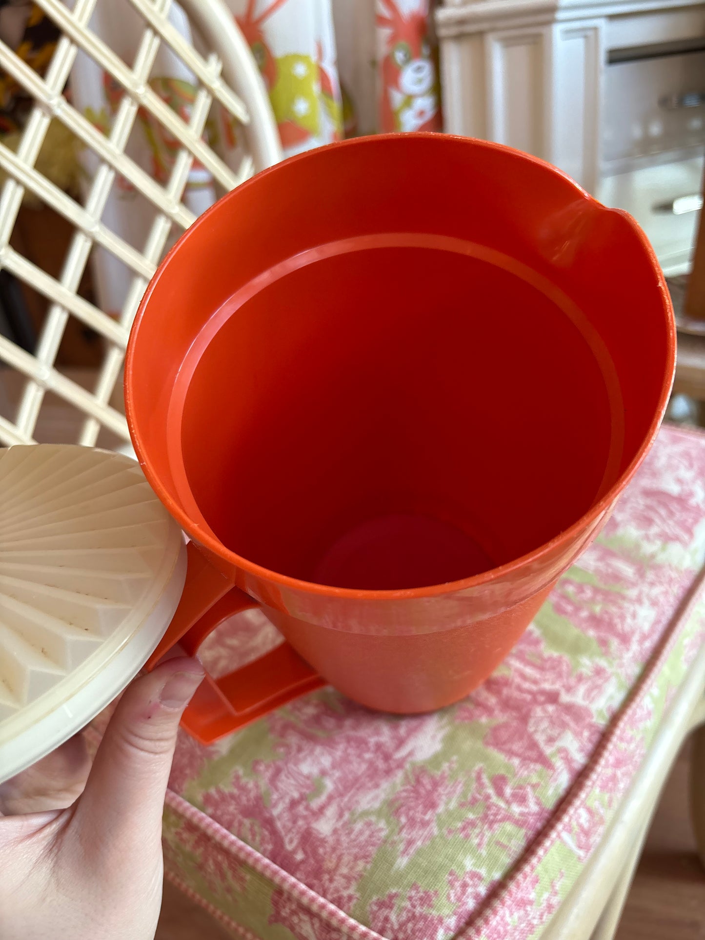 Orange Tupperware Juice Jug