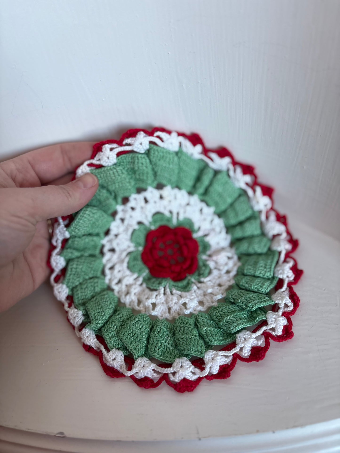 Pair of Round doilies