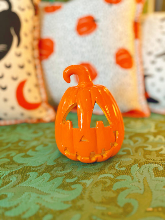 Ceramic Jackolantern Candle Holder