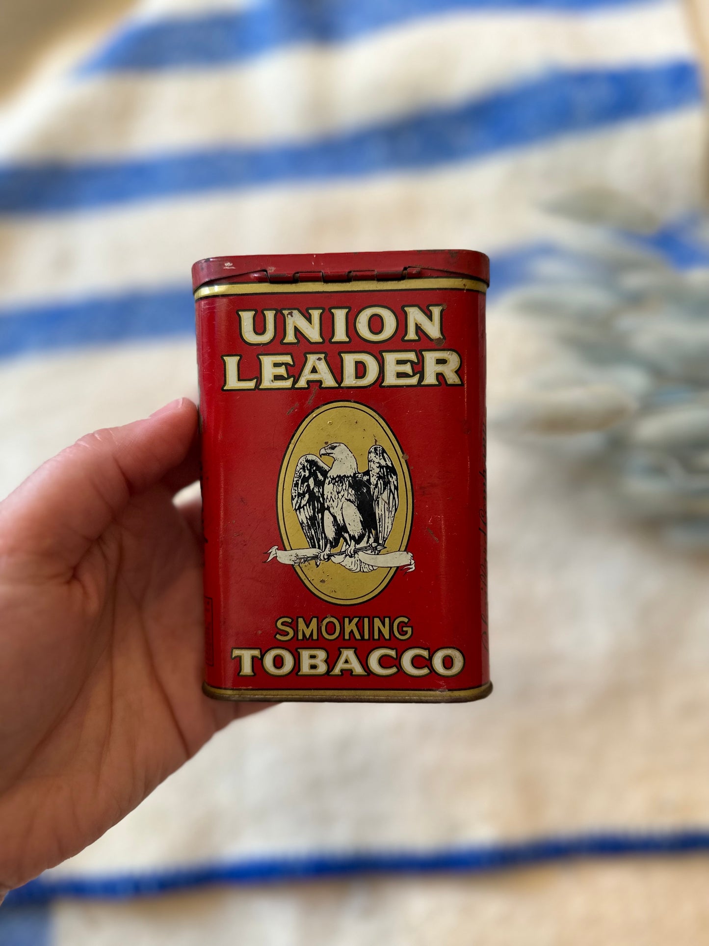 Union Leader vintage tobacco tin