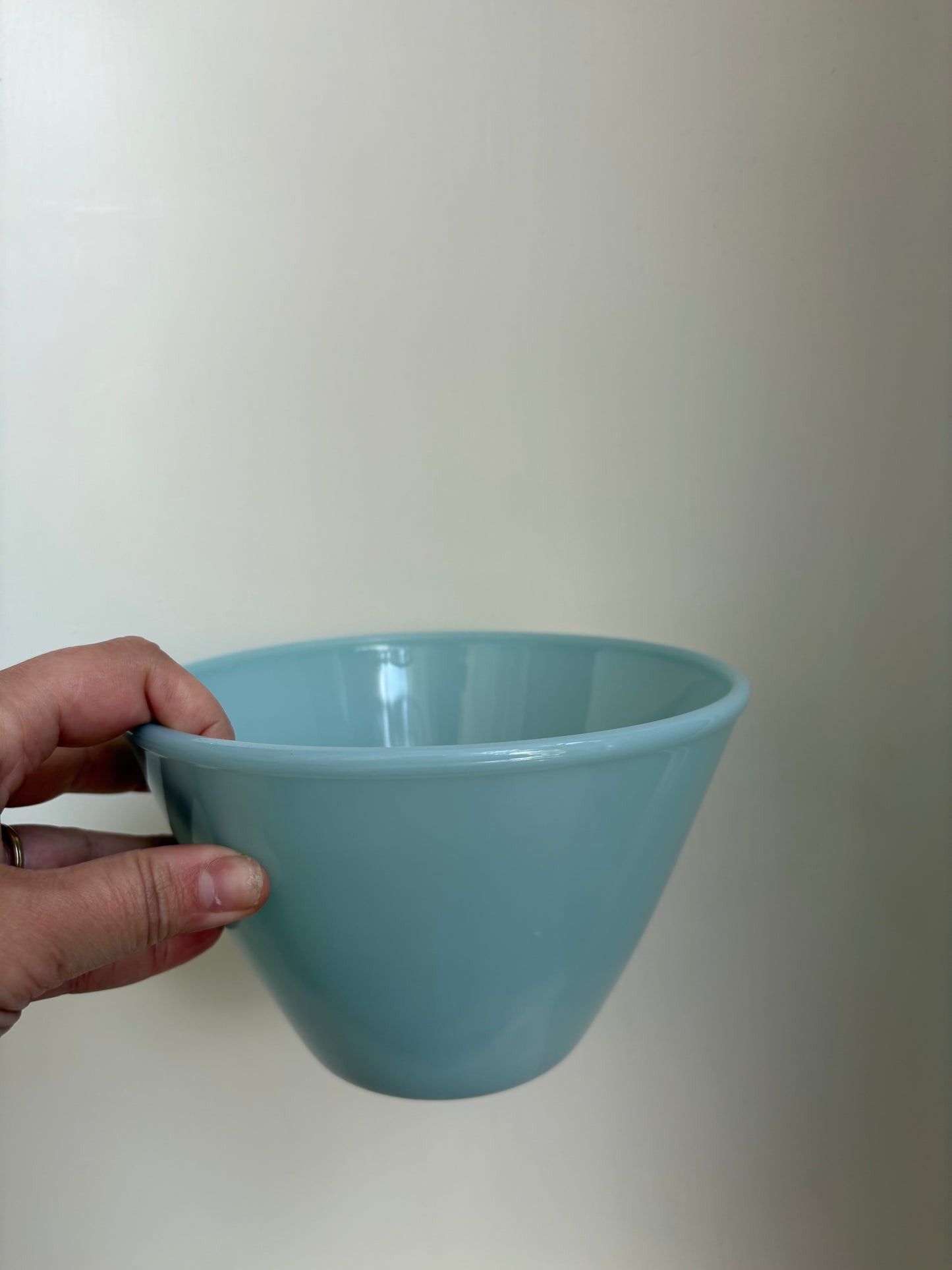 FireKing Blue Delphite Small Mixing Bowl