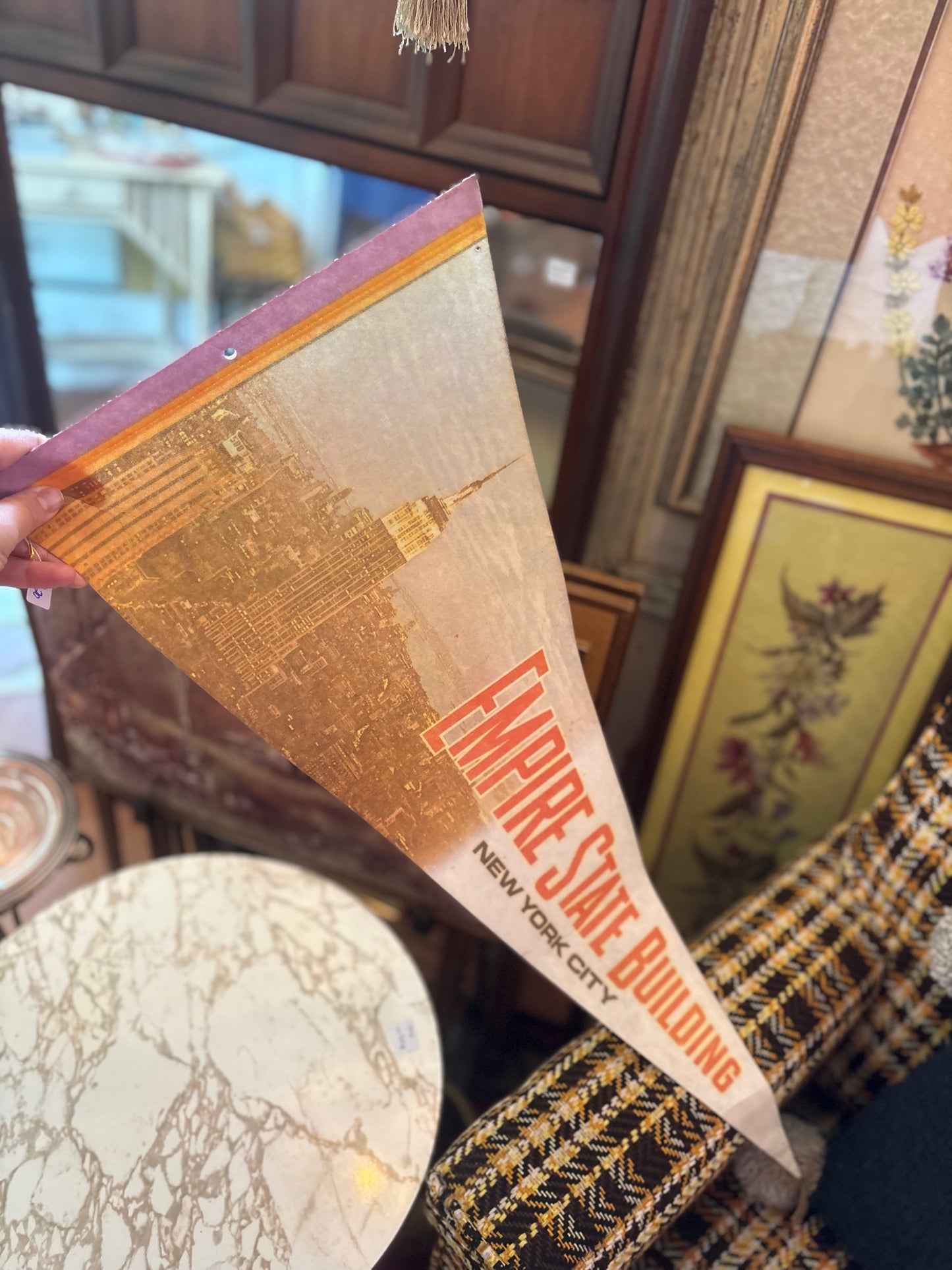Large Empire State Building Pennant
