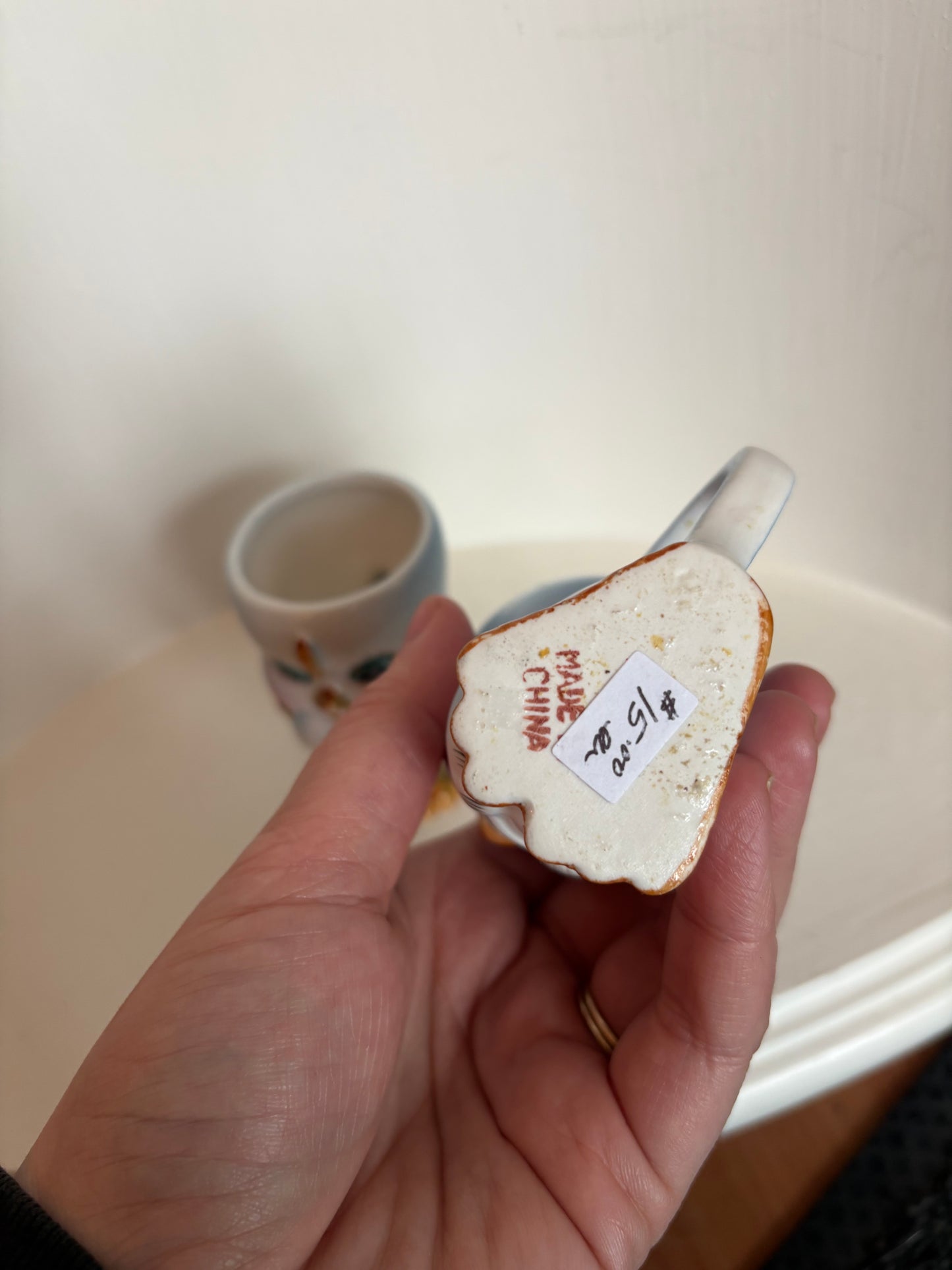 Blue Bird Handled Egg Cups