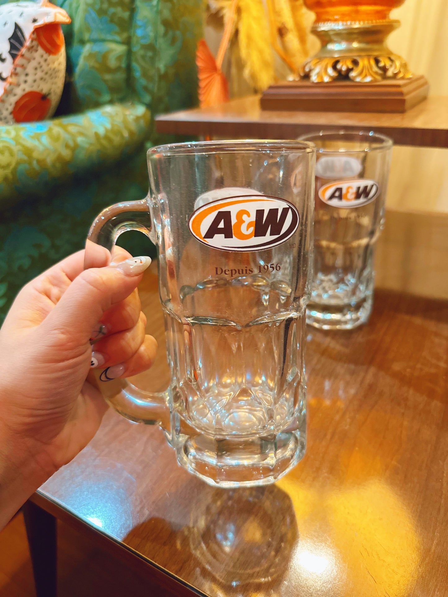 A&W root beer mugs