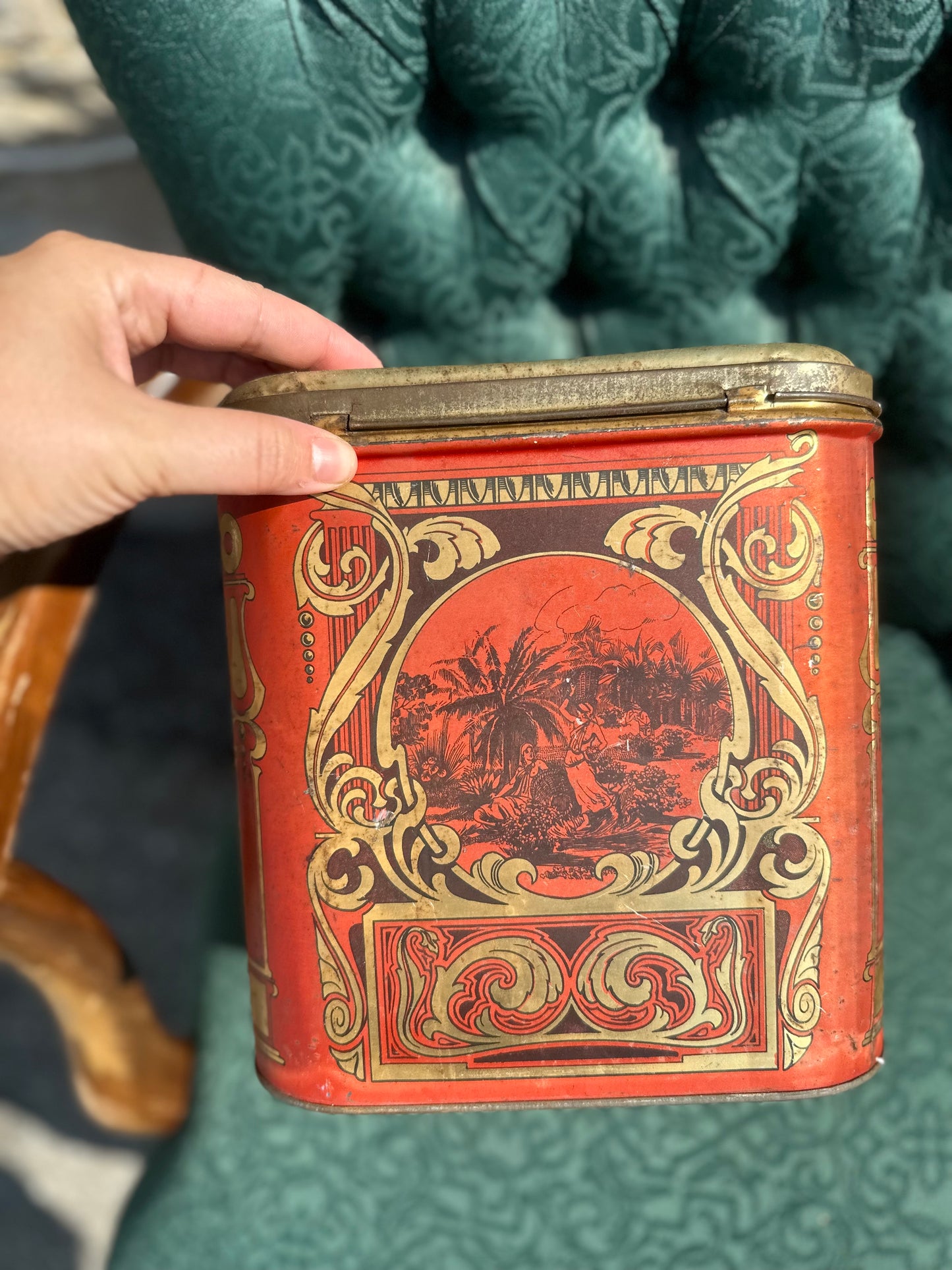 Early 1900s Ocean Blend Tea Company Tea Tin