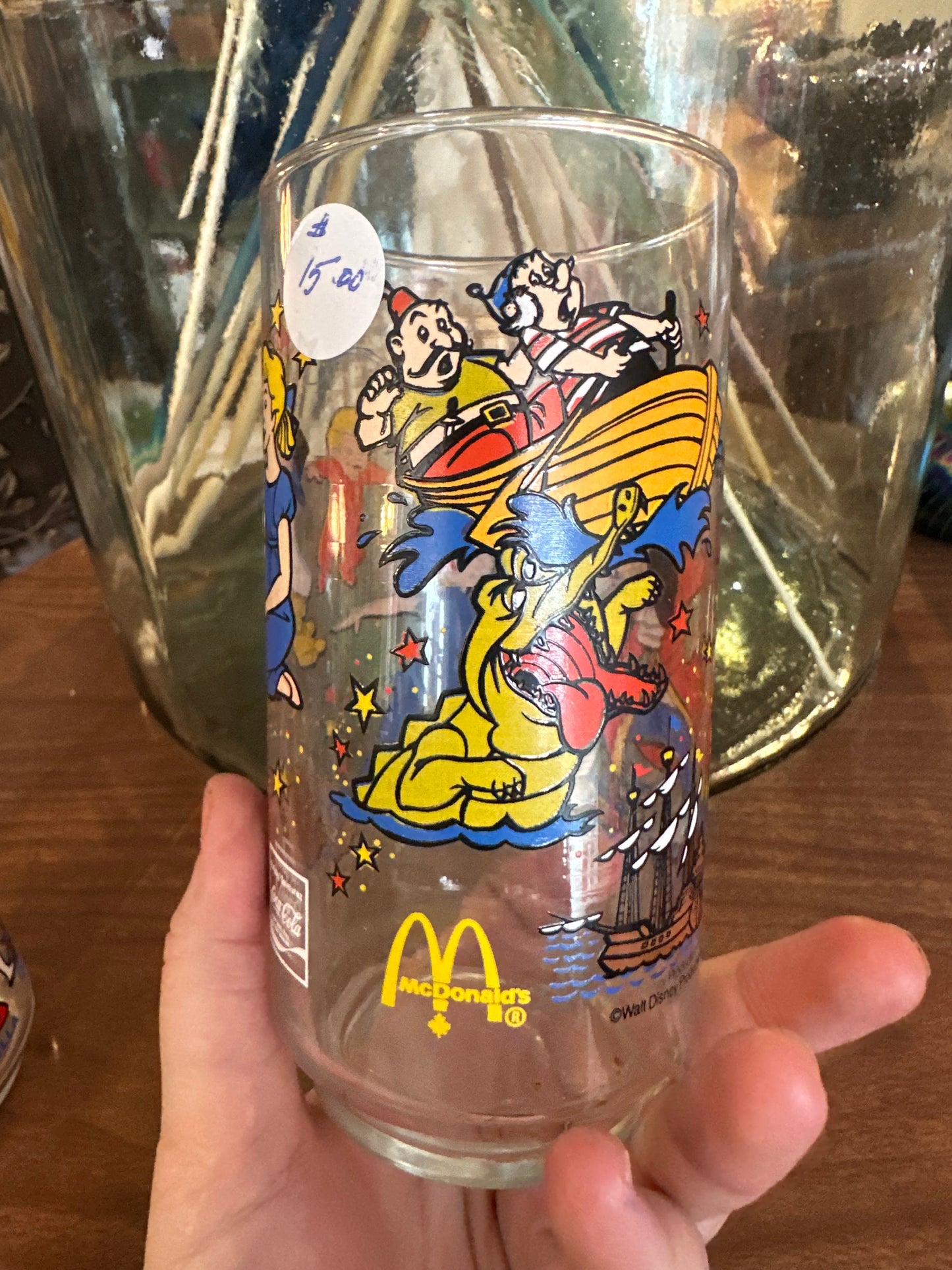 1980s Disney Mcdonald’s Drinking Glasses (Peter Pan & Cinderella)