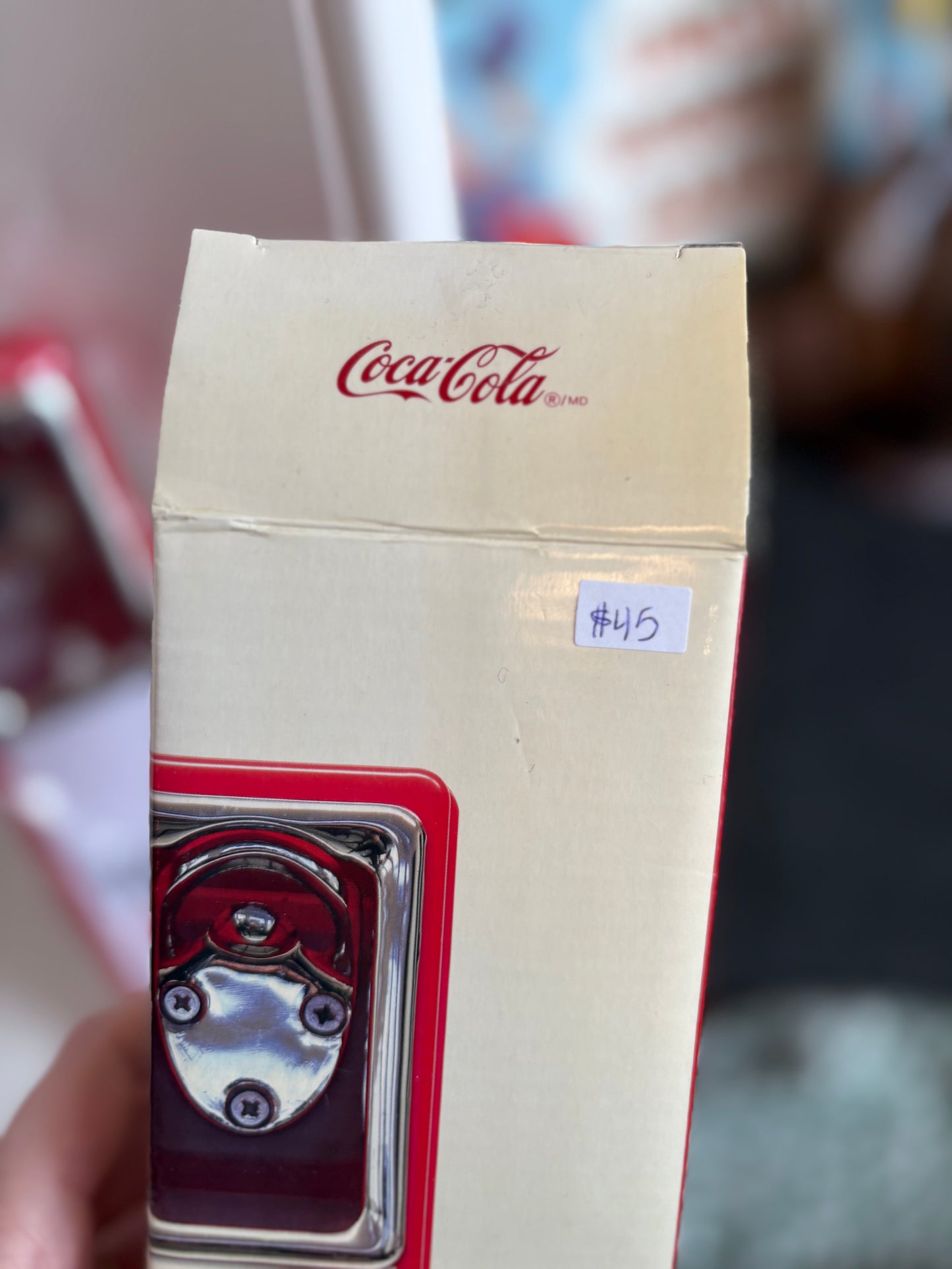 Coca Cola Bottle Opener & Cap Catcher - Retro Design