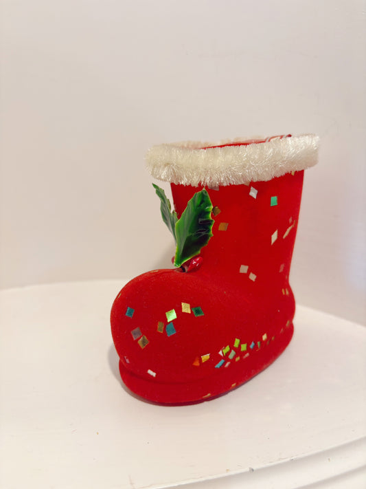 Santa Boot Candy Holder - made in Japan