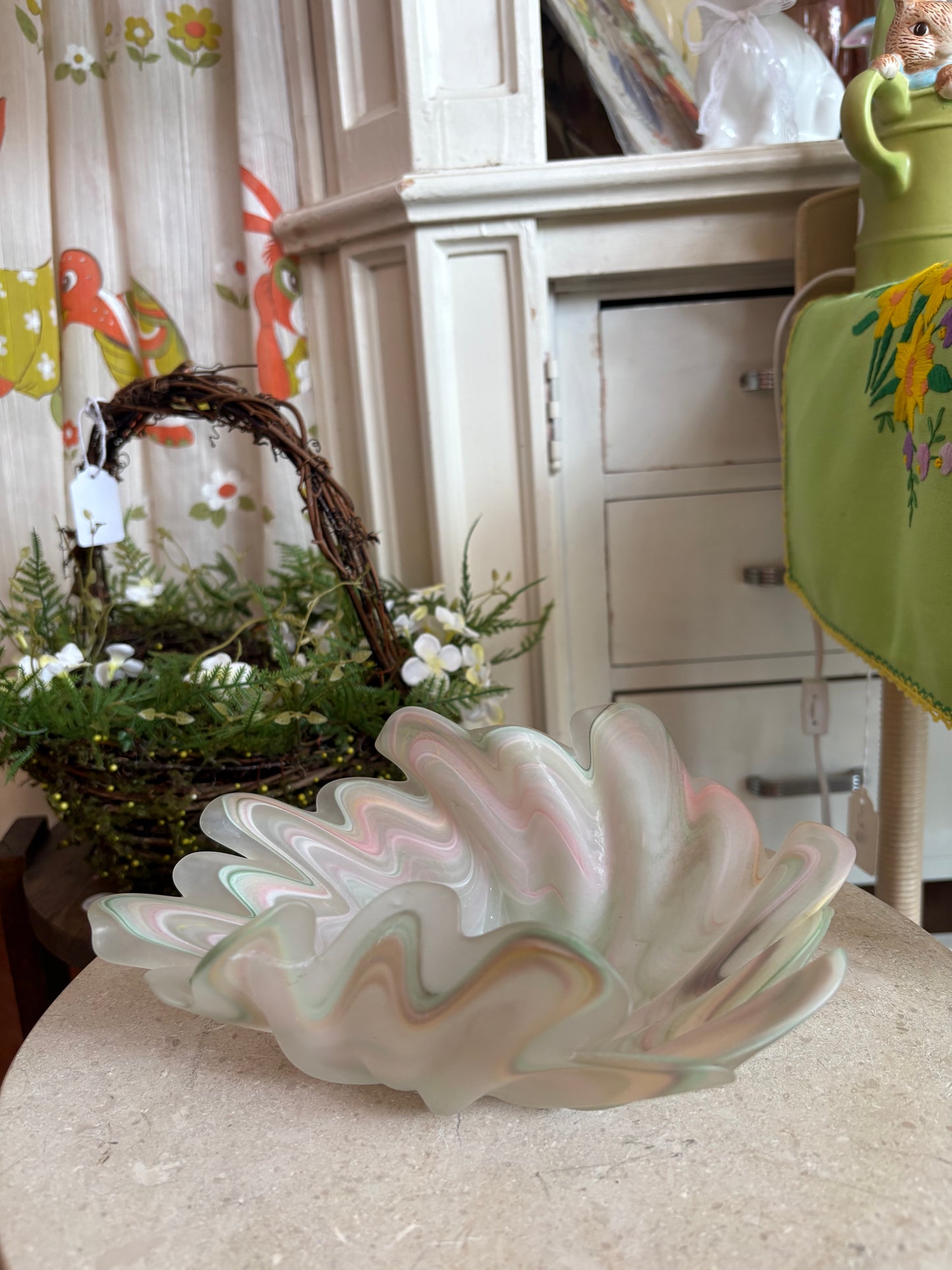 Murano Glass Dish - pastels