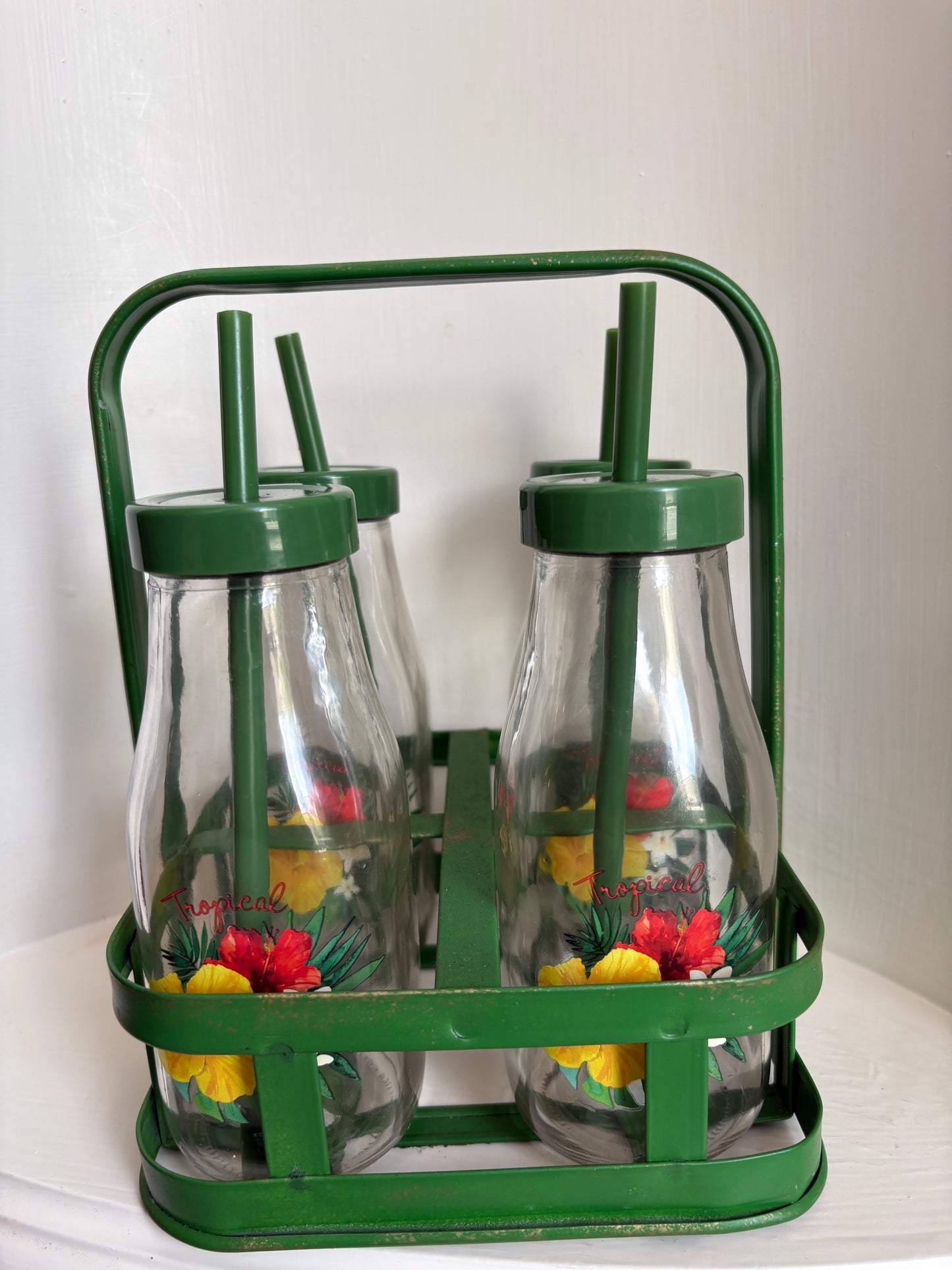 Tropical Juice Jug & Caddy Set