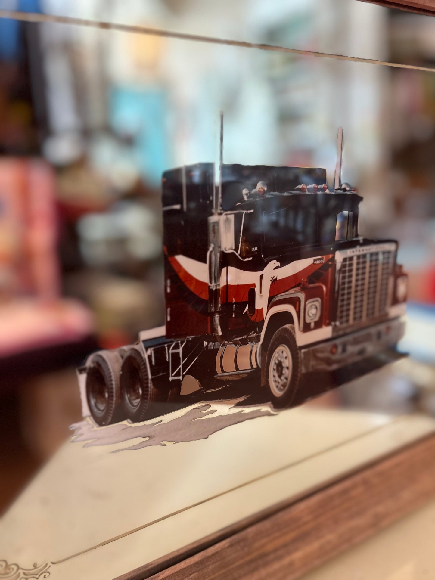 80s International 4300 Tristar bar mirror