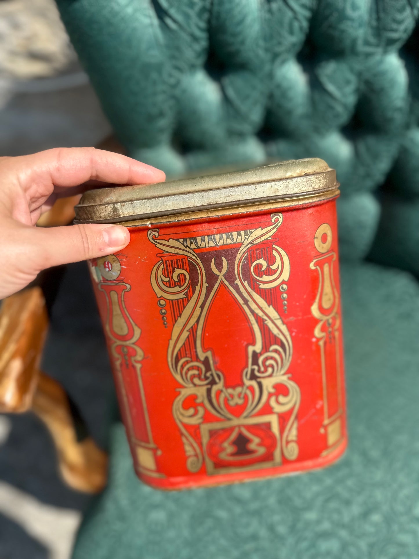 Early 1900s Ocean Blend Tea Company Tea Tin