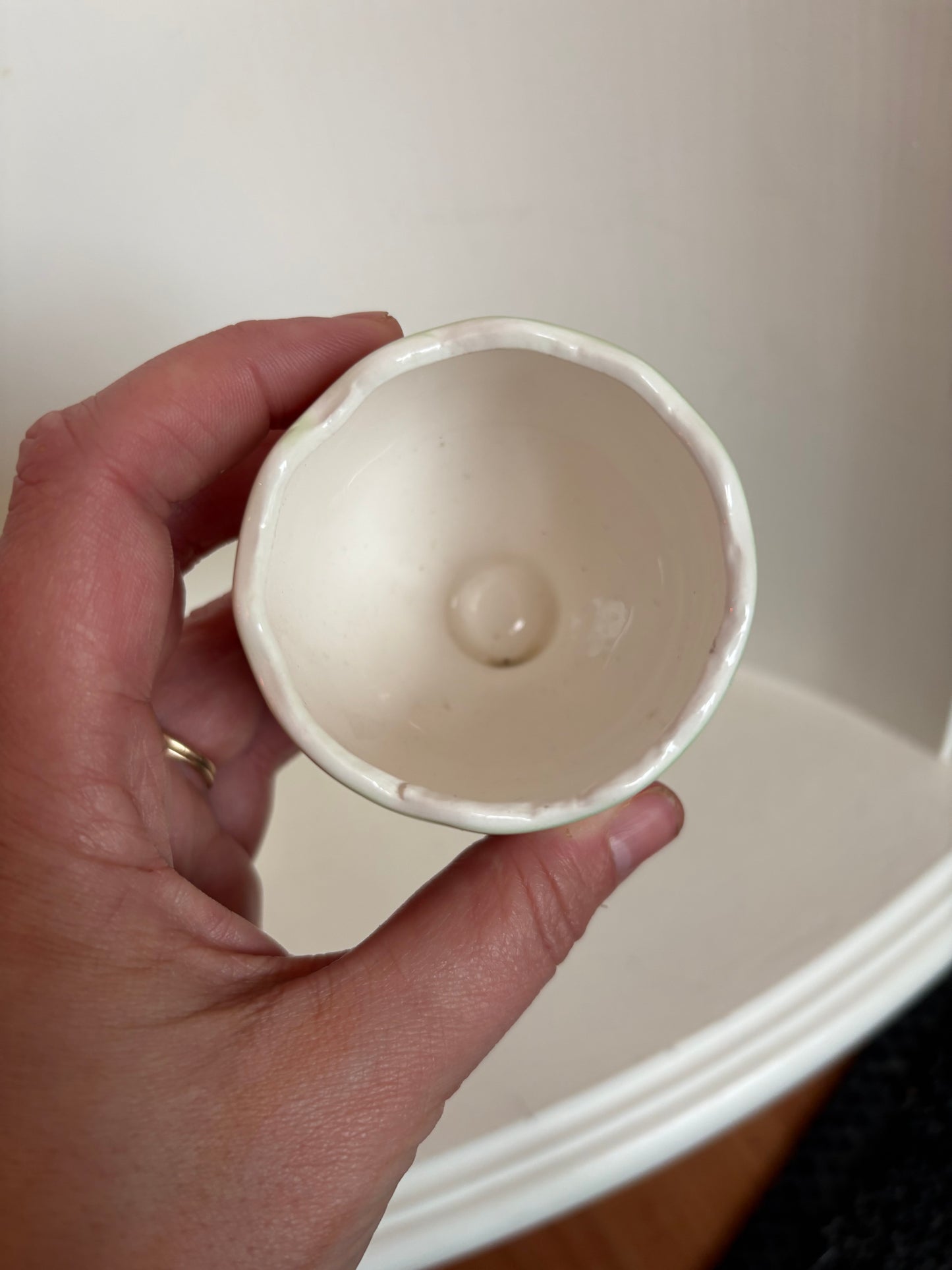 Rooster Egg Cups - marked Japan