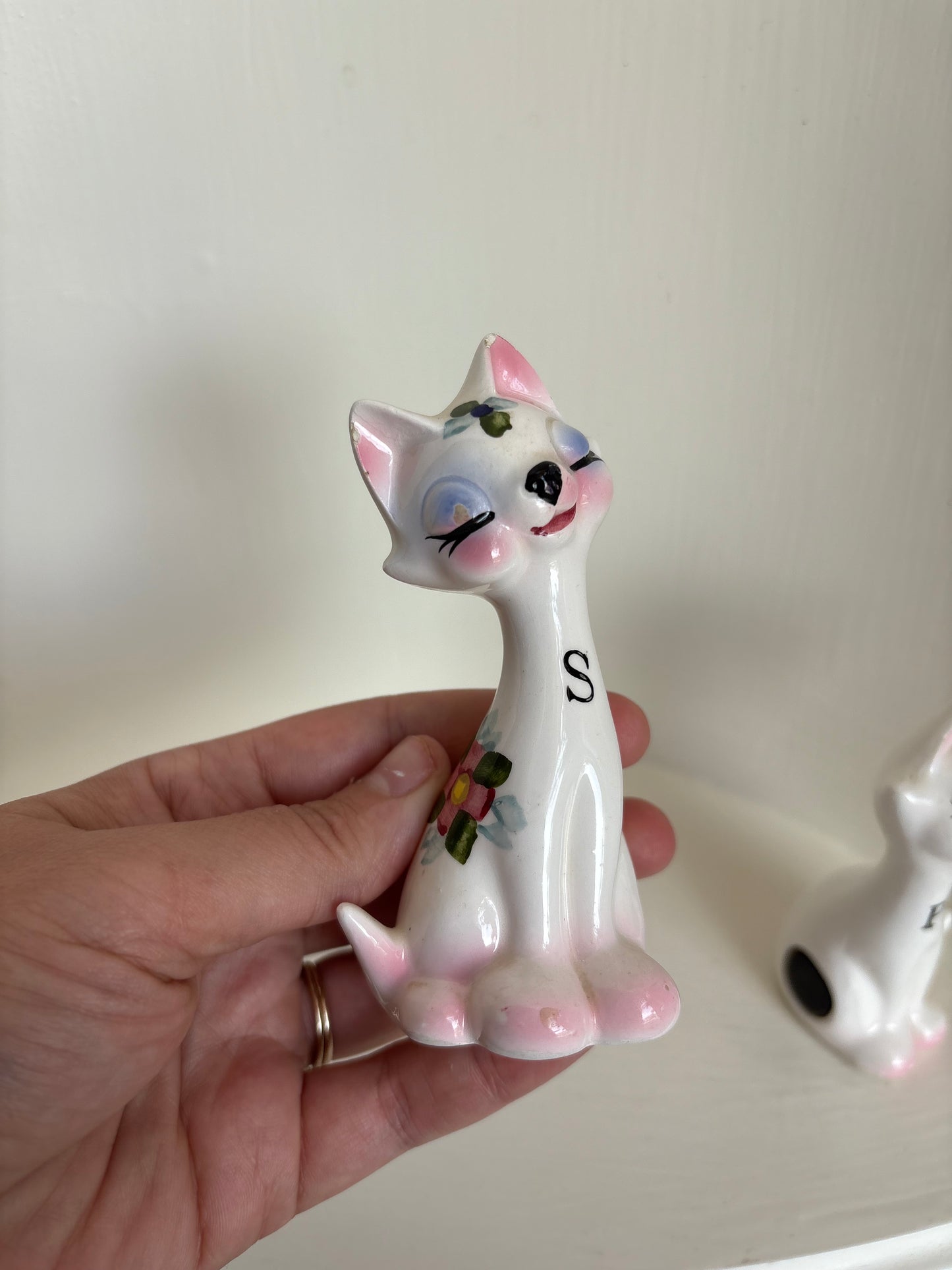 Magnetic Cat Salt & Pepper Shakers