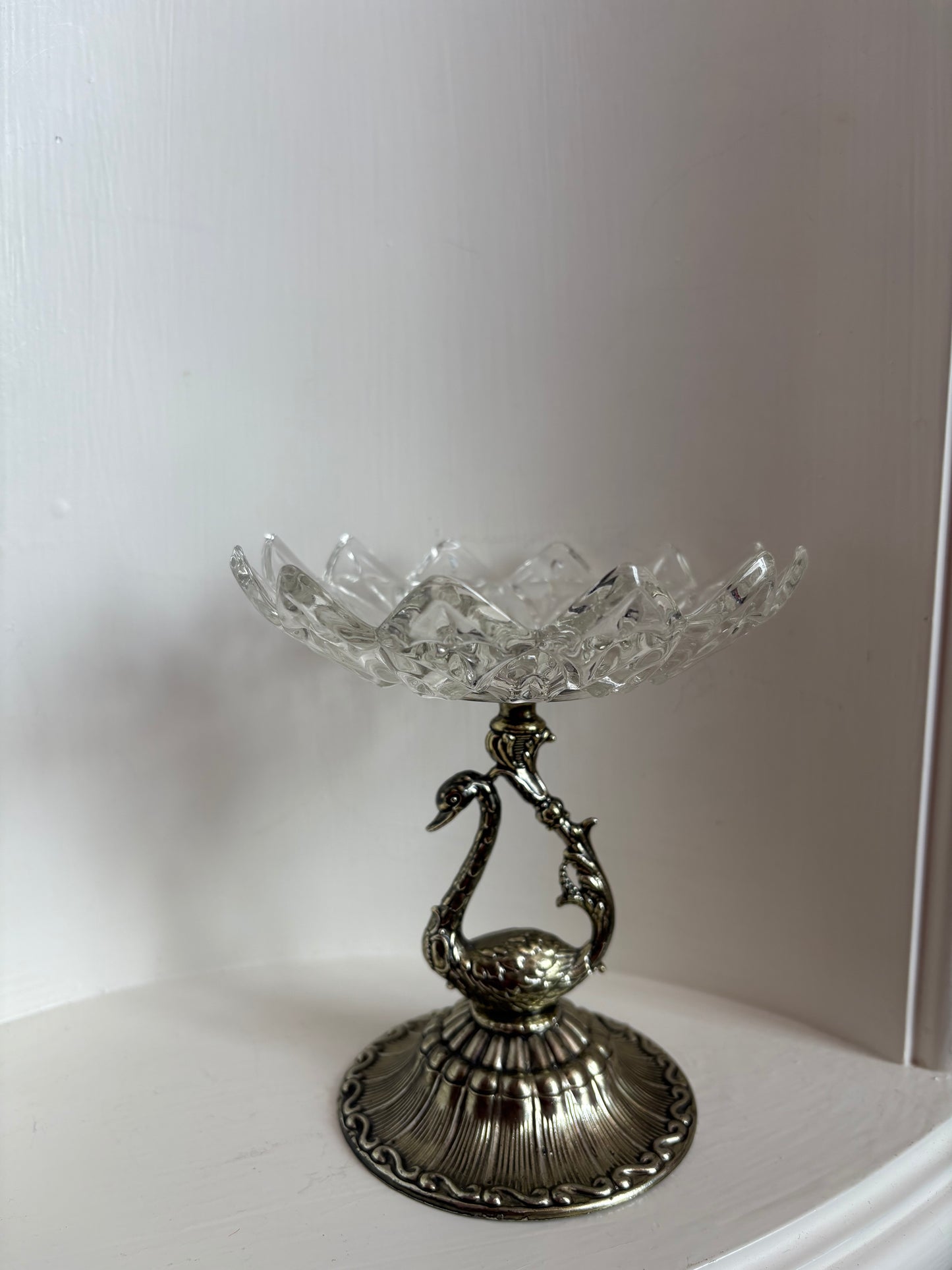 1970s-80s Swan candy or dresser dish