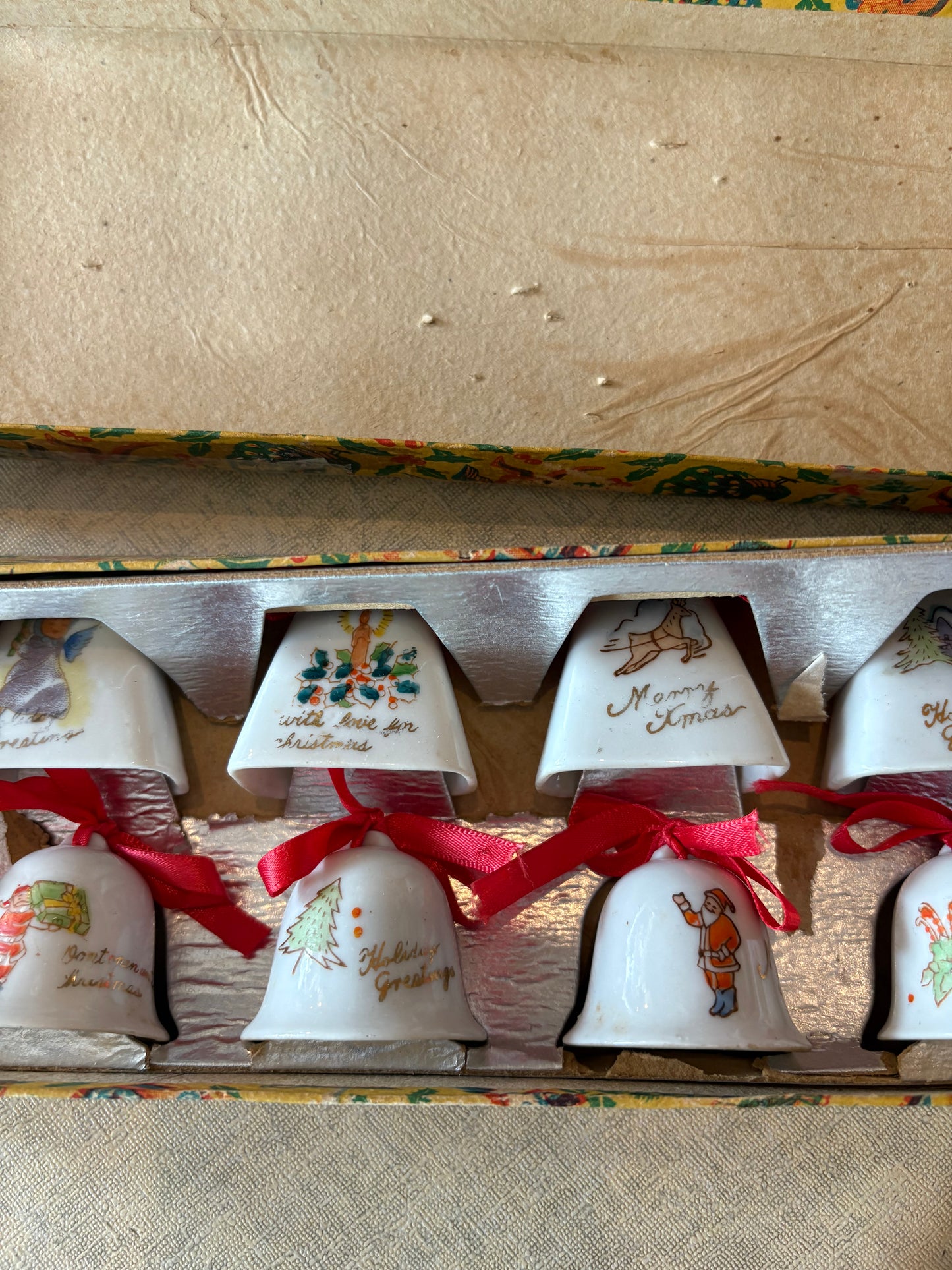 Christmas Bells - set of 12 Made in Japan