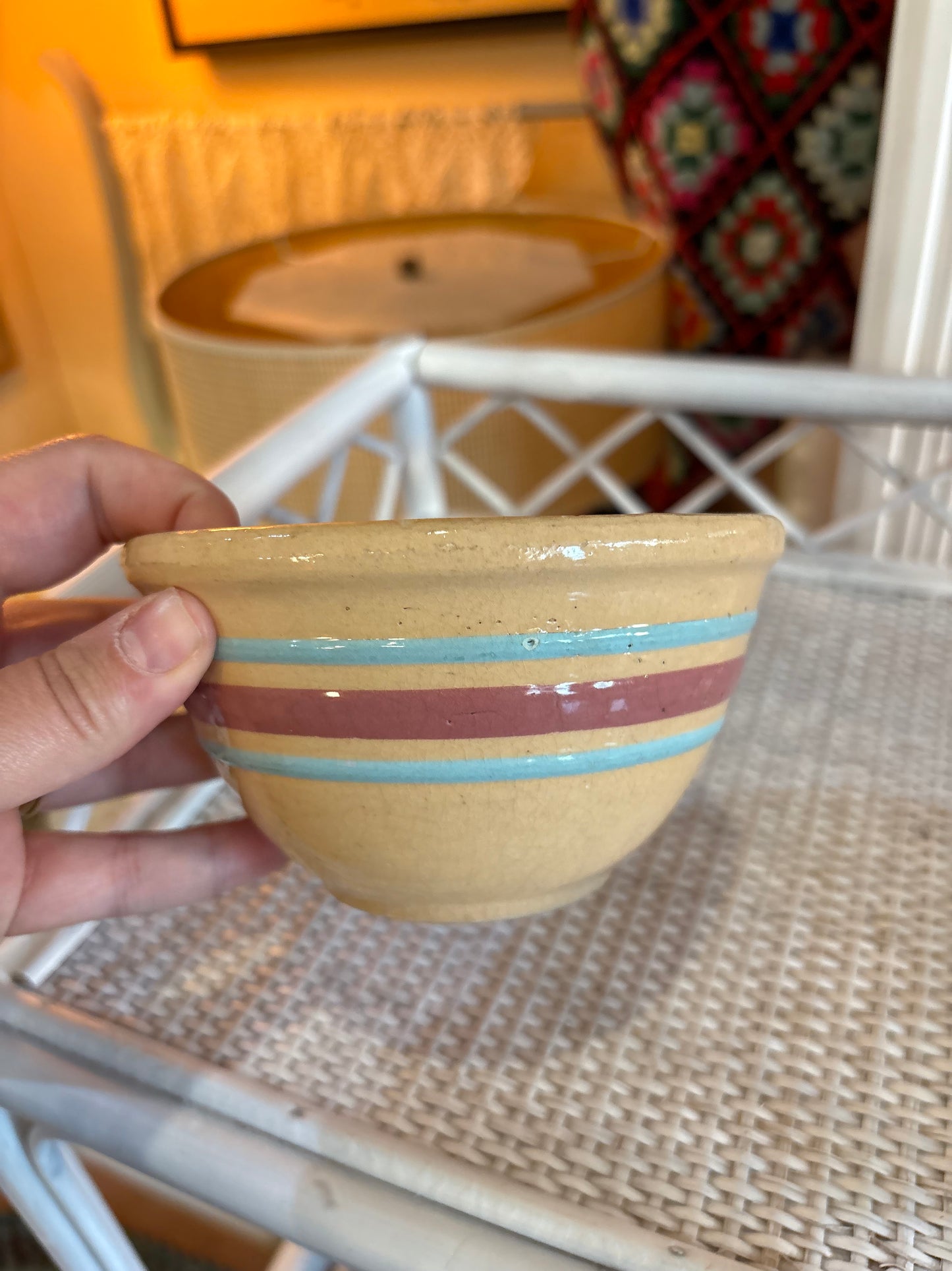 Striped Pottery Bowl