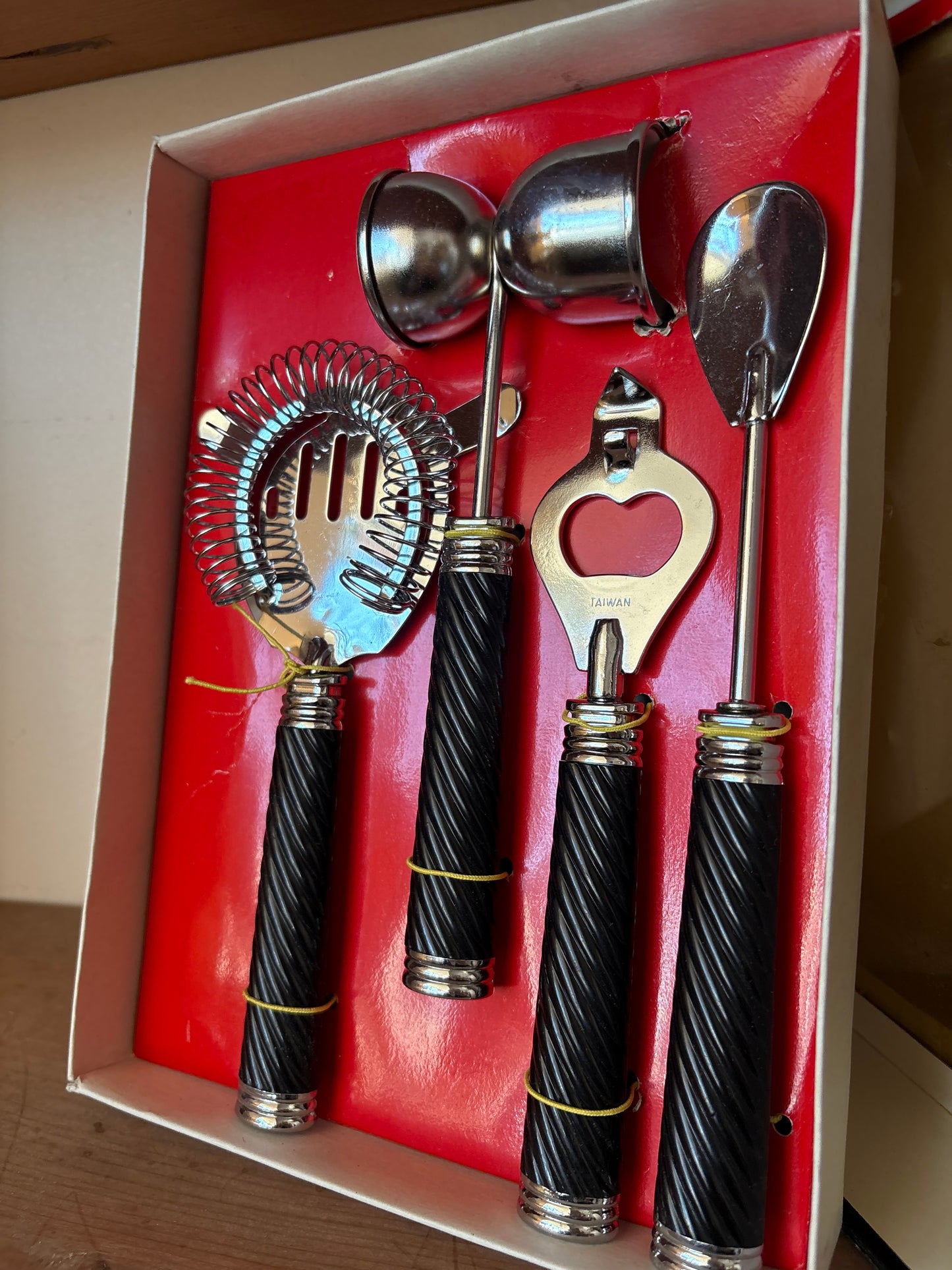 Vintage 4 Piece Bar Set