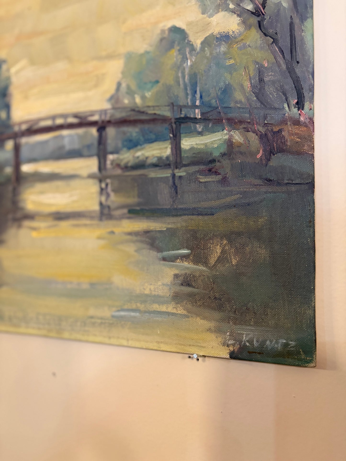 1960s New York oil Paintings - signed L. Kuntz