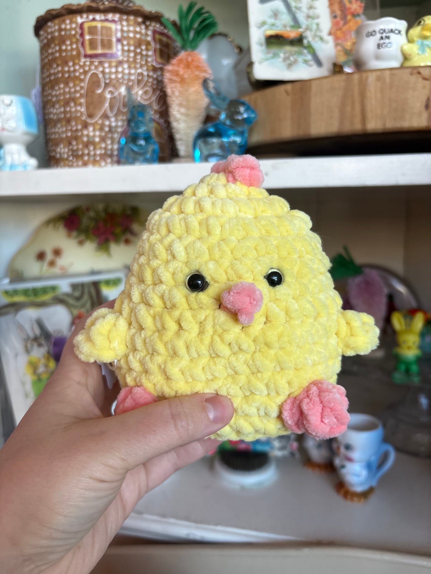 Small Bunny & Chick Plushies - handmade by Nana