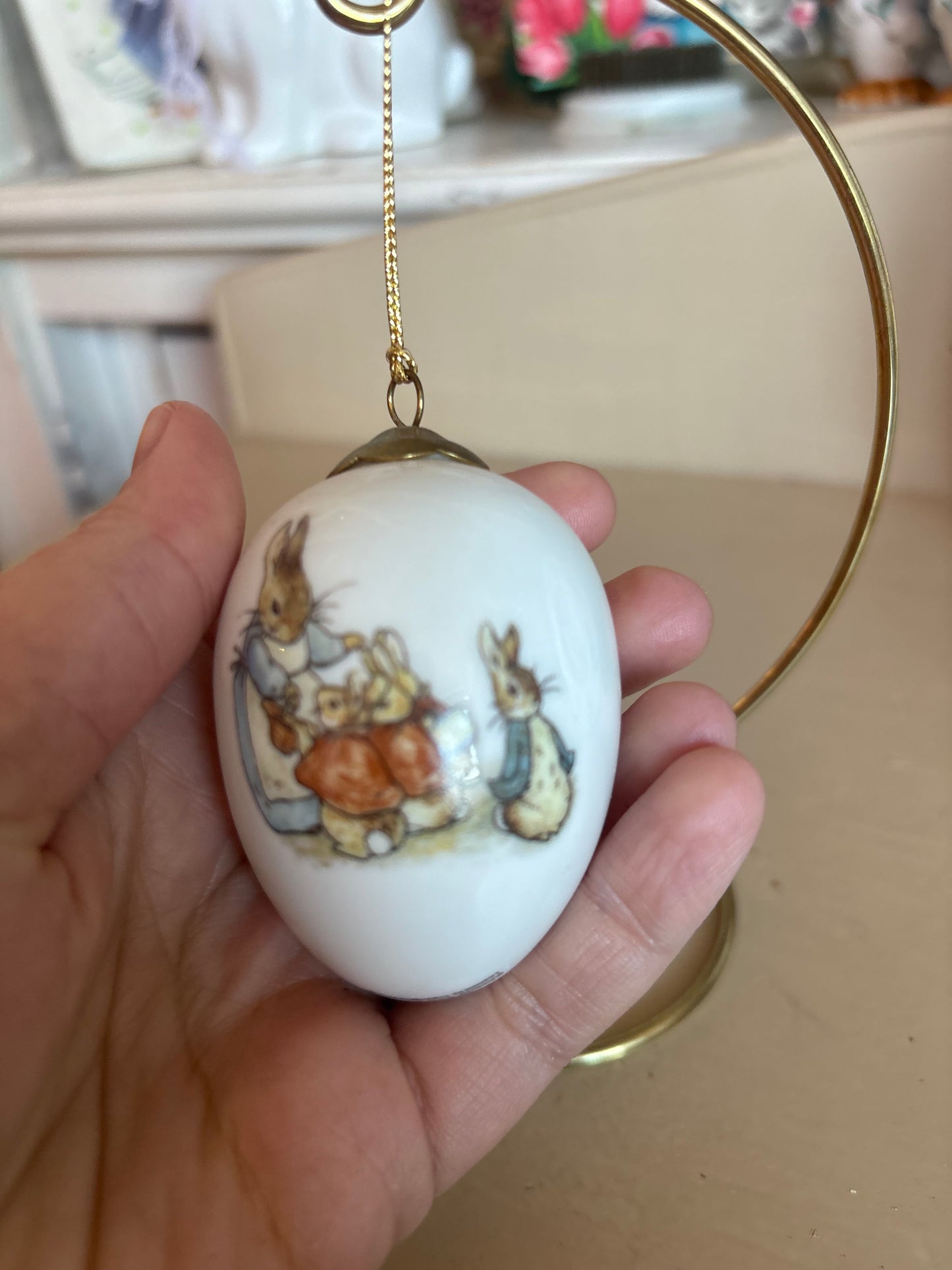 Beatrix Potter Peter Rabbit & Friends Egg - Reutter Porzellan Germany