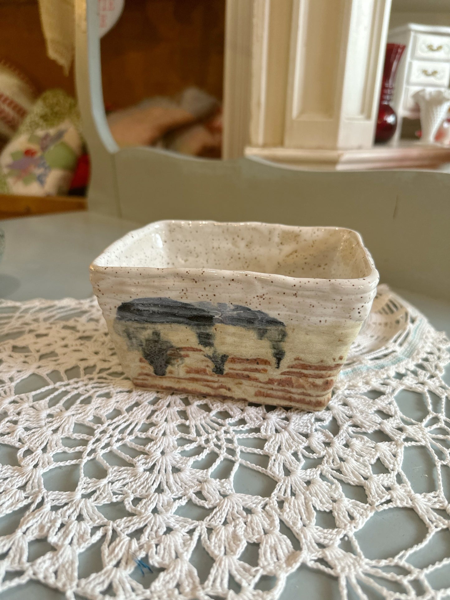 Artisan pottery planter