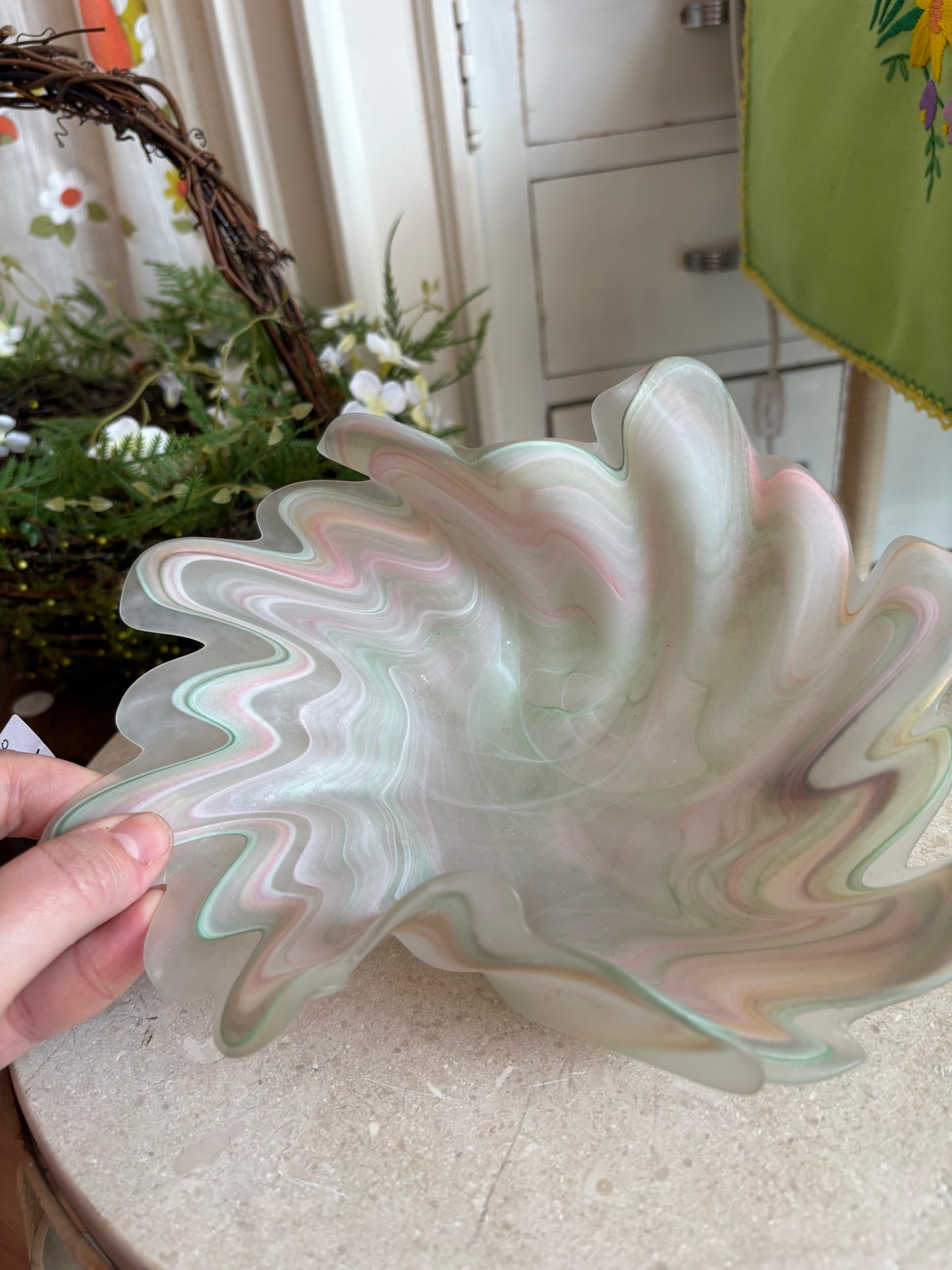 Murano Glass Dish - pastels
