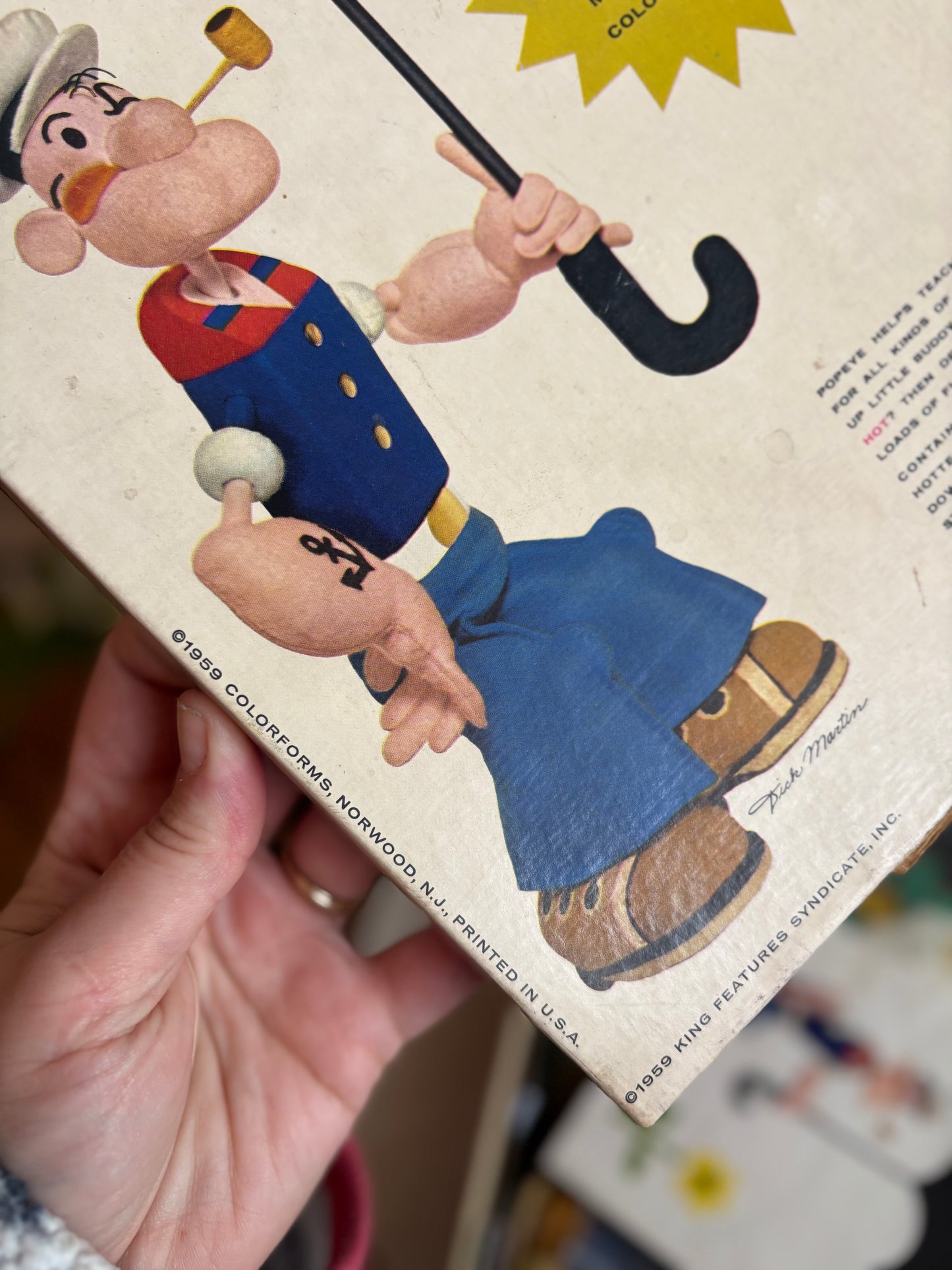 1959 Colorforms- Popeye the Weatherman