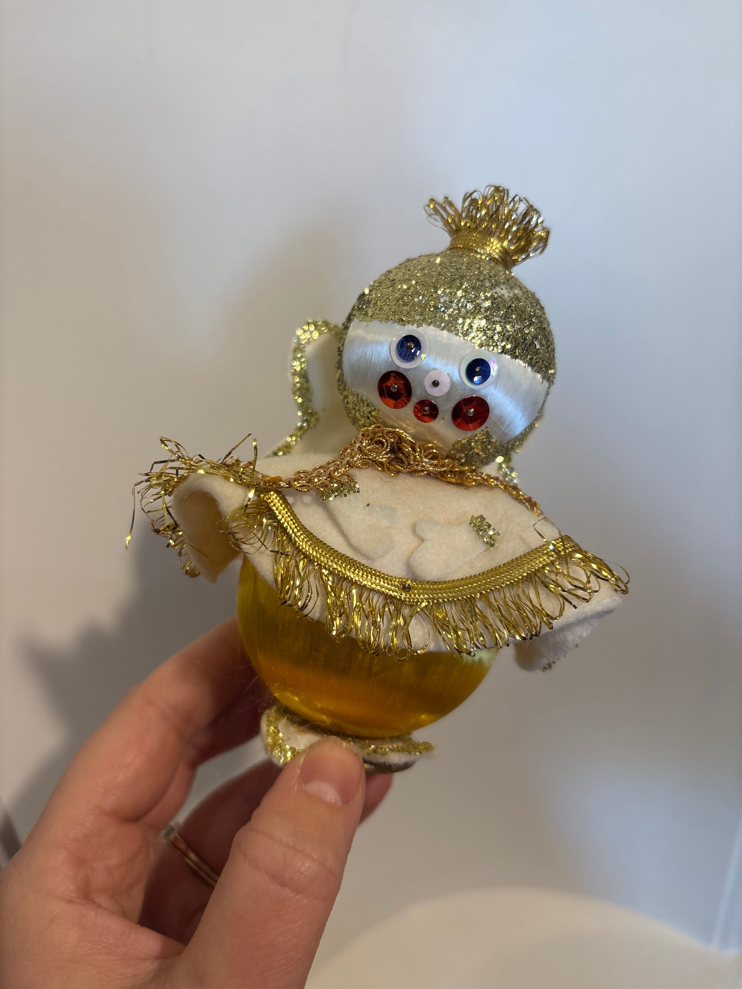 Satin Ball Vintage Christmas Angel
