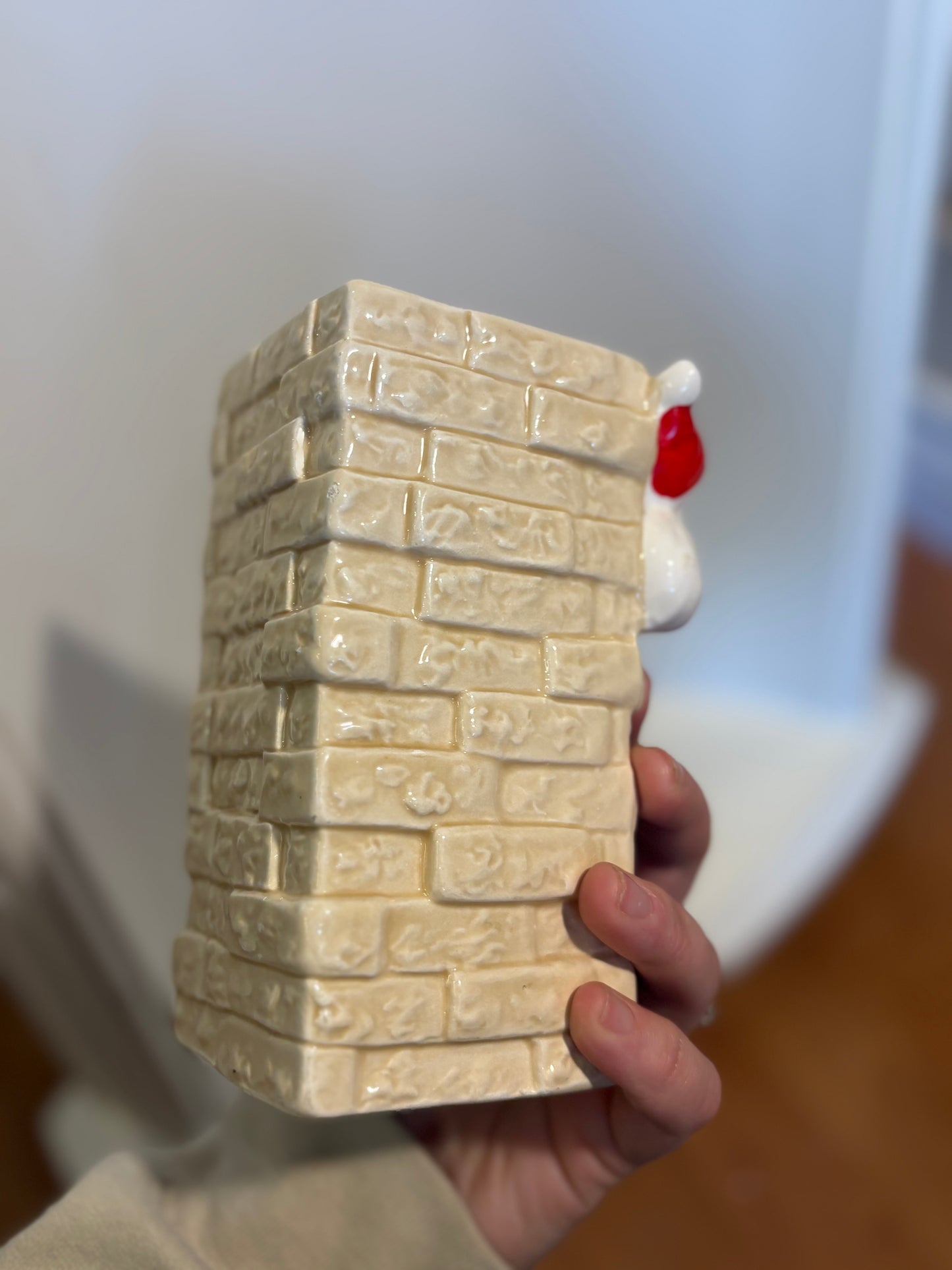 Giftwares Co- Nancy Pew ceramic Santa Chimney Planter