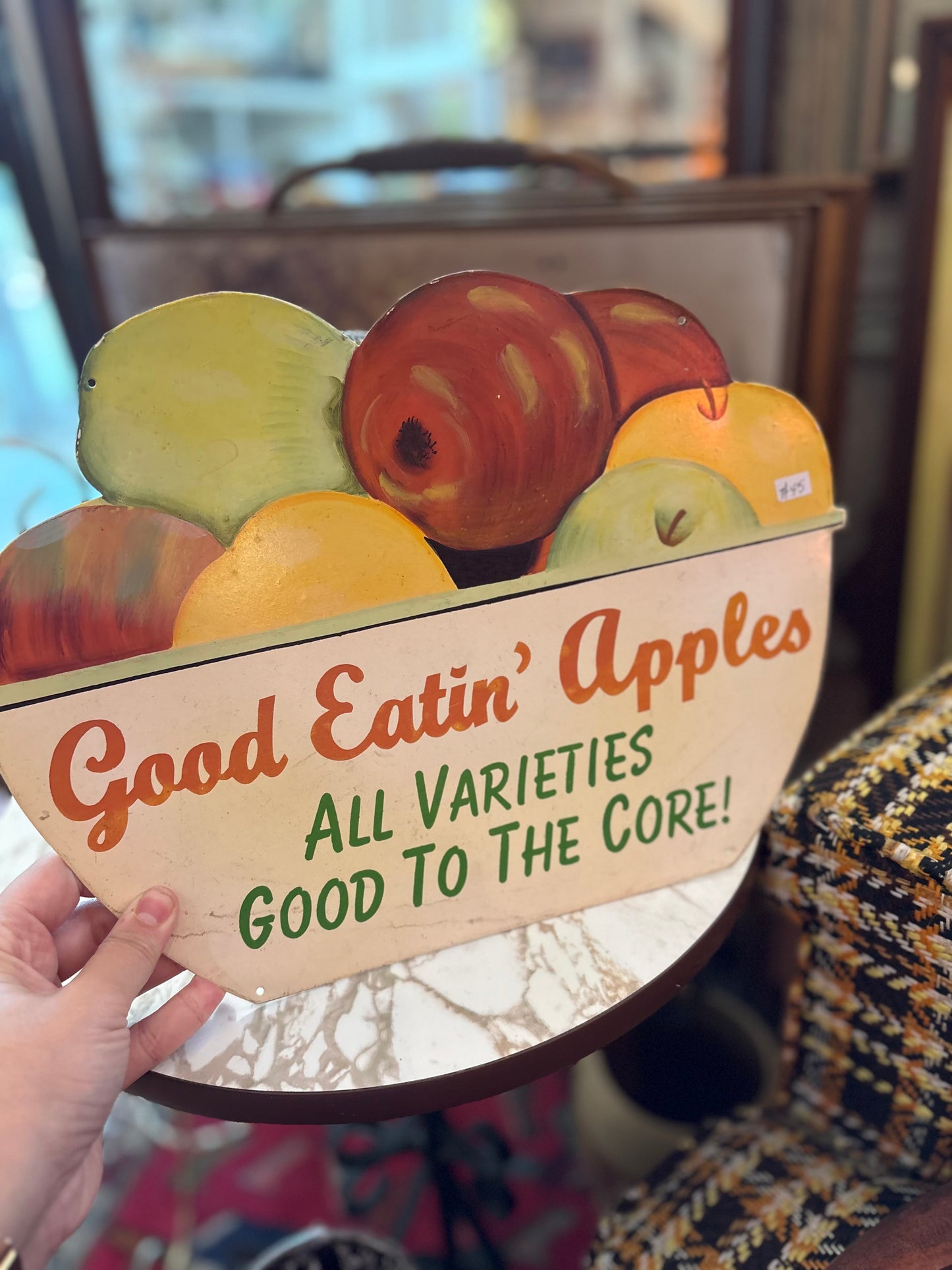 Good Eatin’ Apples Tin Sign