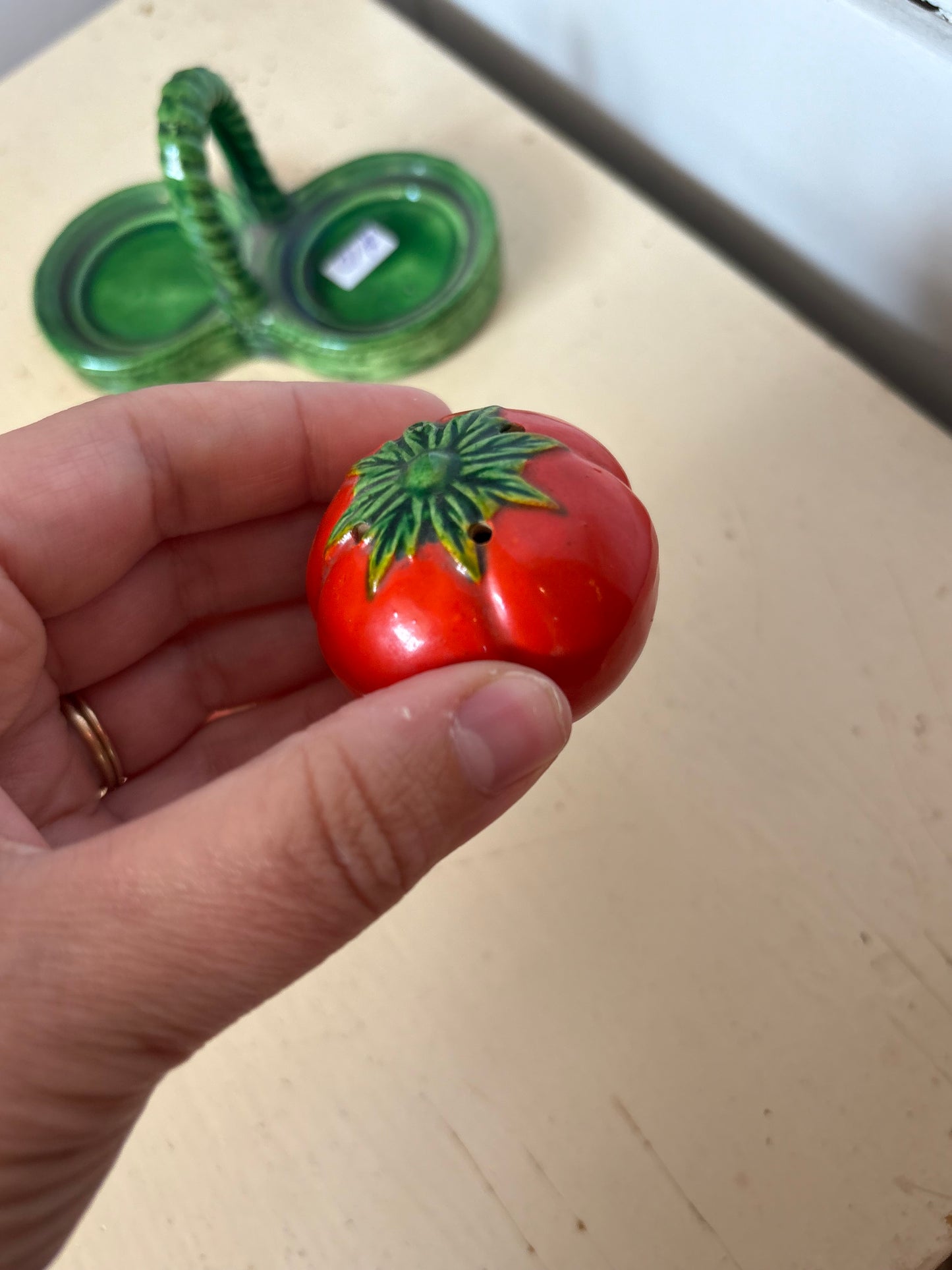 Tomato salt & pepper shaker set
