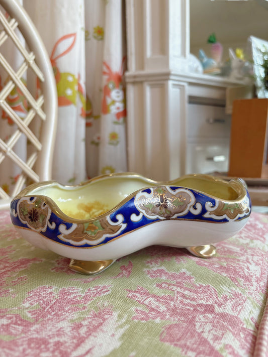 Antique Nippon Hand Painted Landscape Catch All