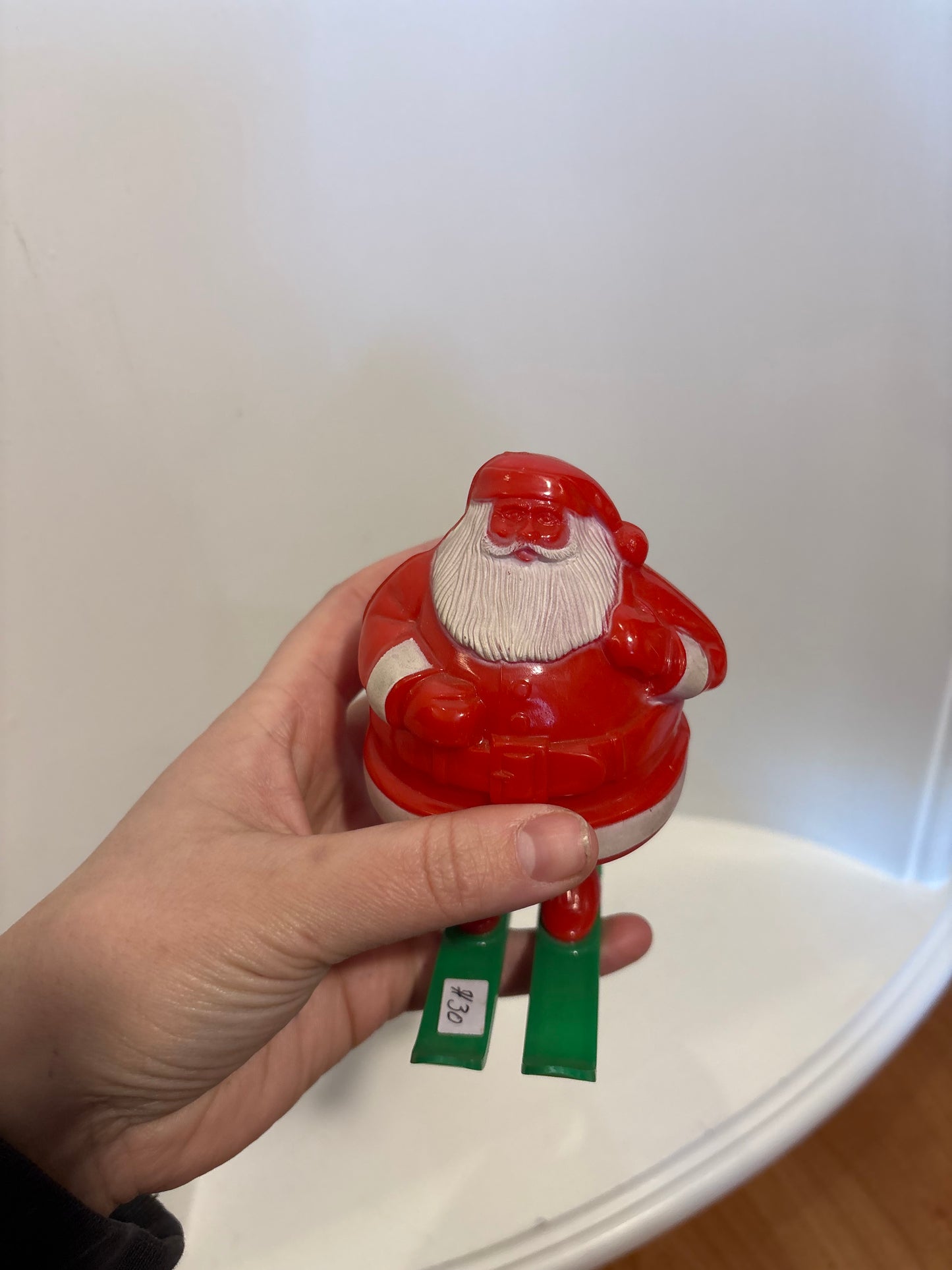 Rosebro Plastic Santa Candy Holder vintage