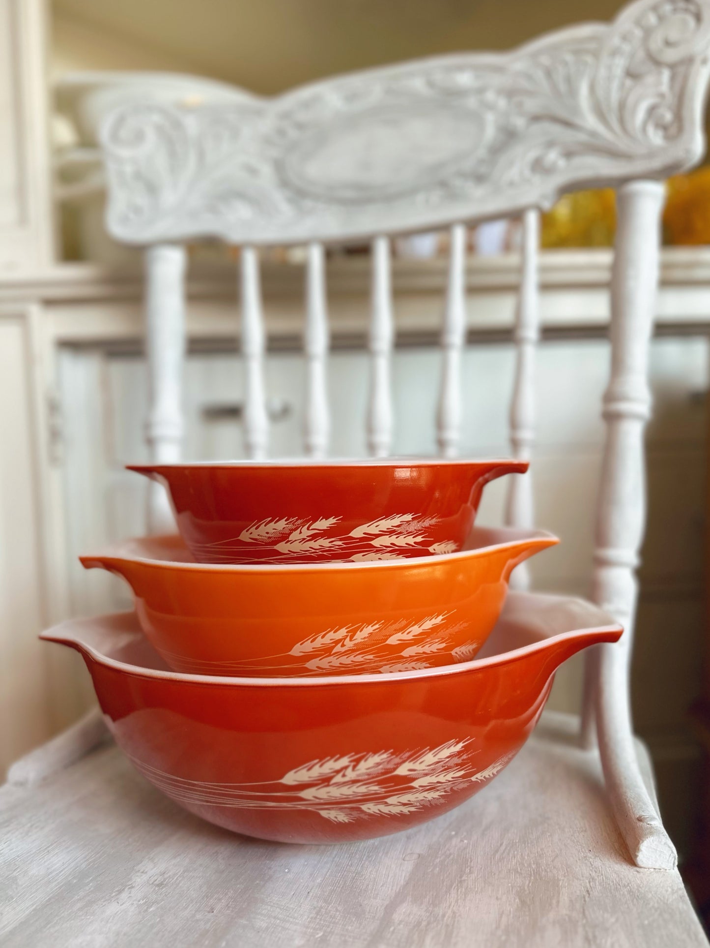 Autumn Harvest Pyrex cinderella bowl 3 piece set