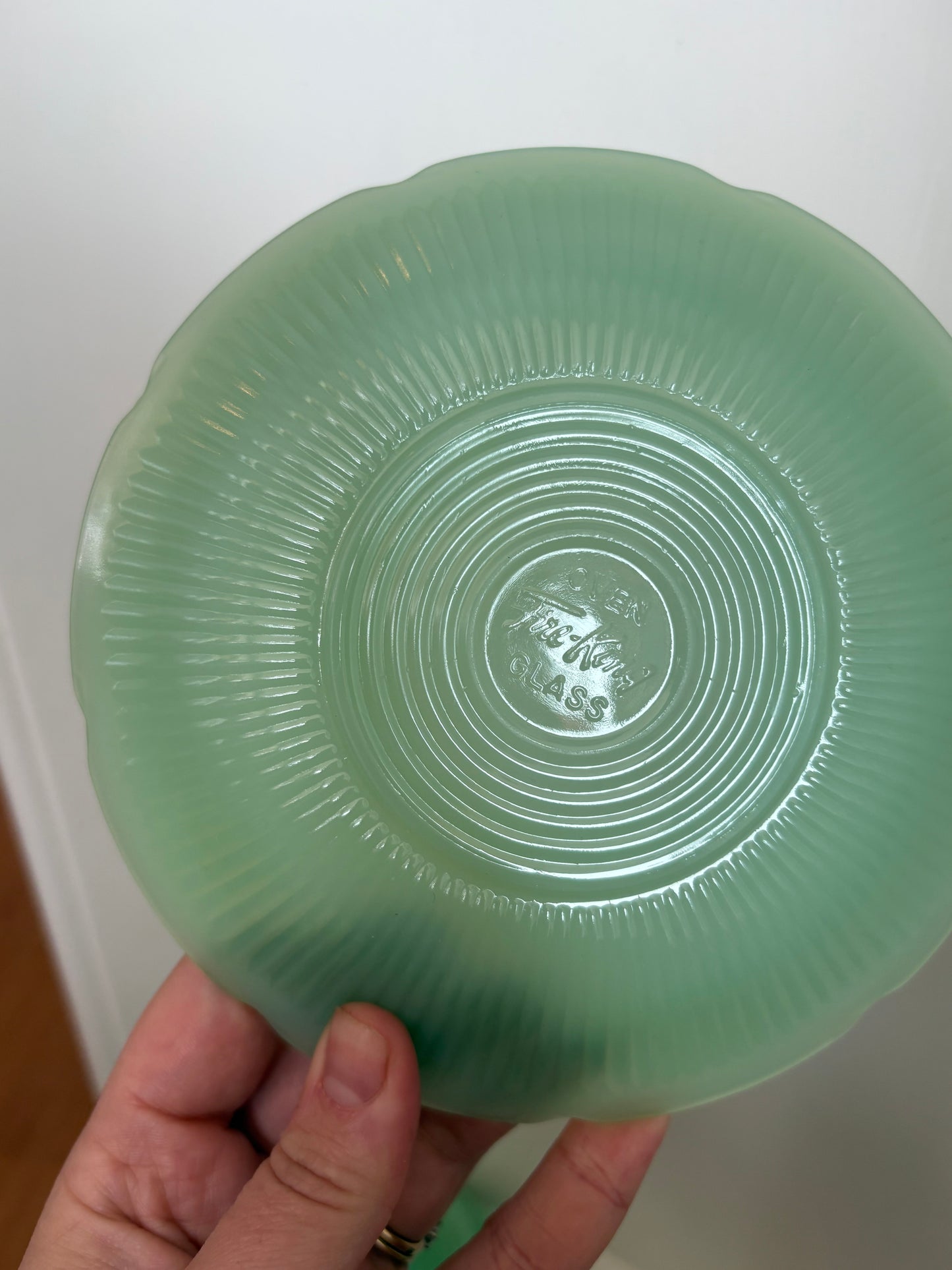 Alice Jadeite cups & saucers