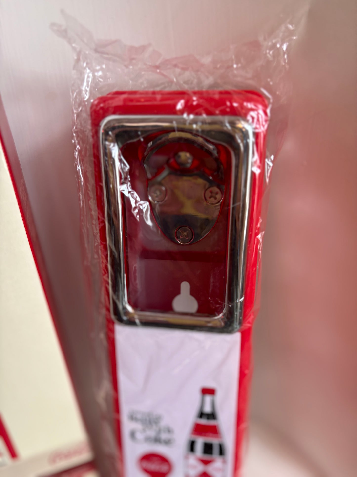 Coca Cola Bottle Opener & Cap Catcher - Retro Design