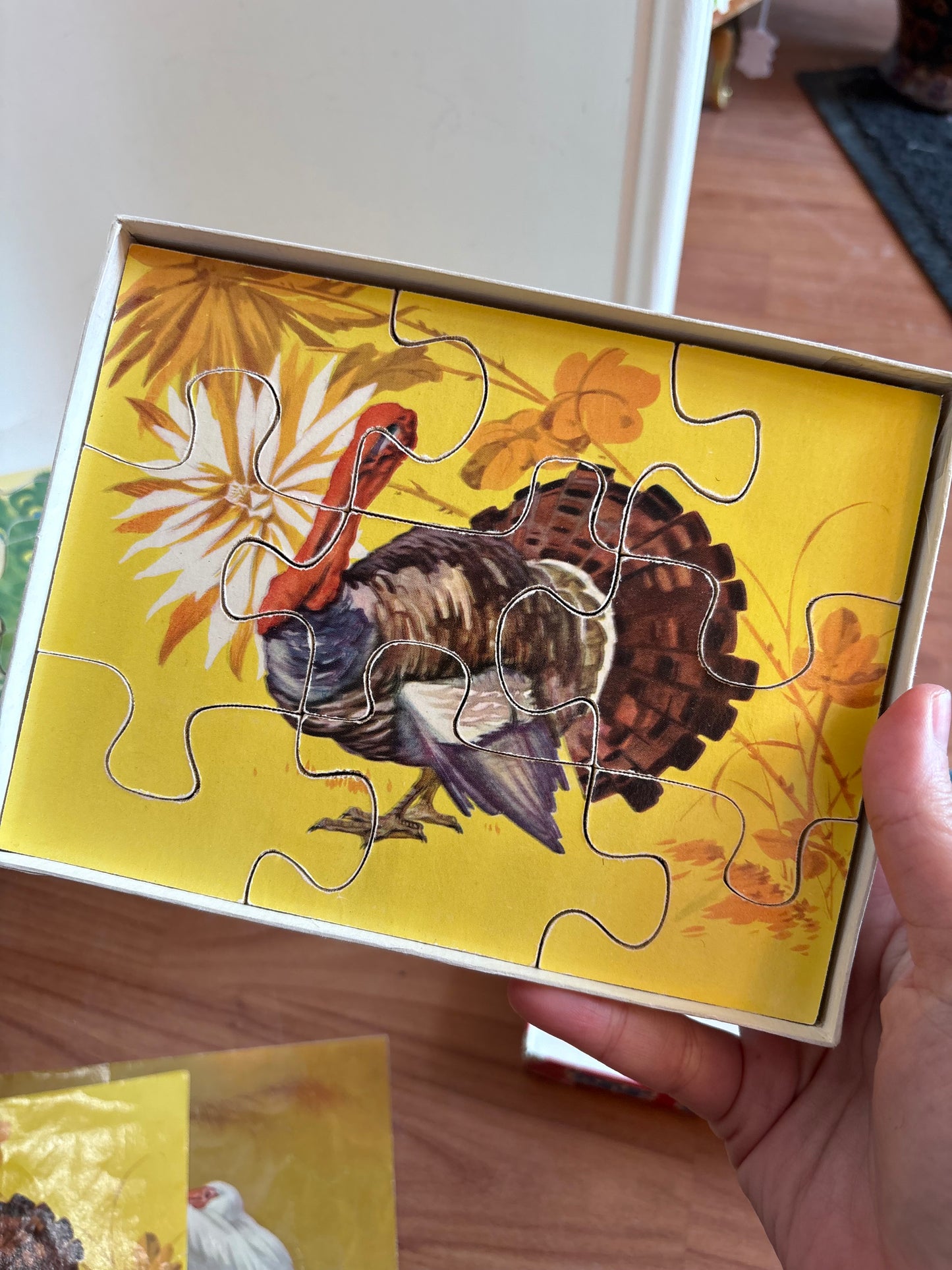 Set of 3 Wooden Animal Puzzles in a box