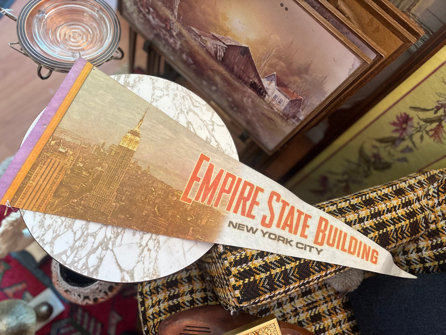 Large Empire State Building Pennant