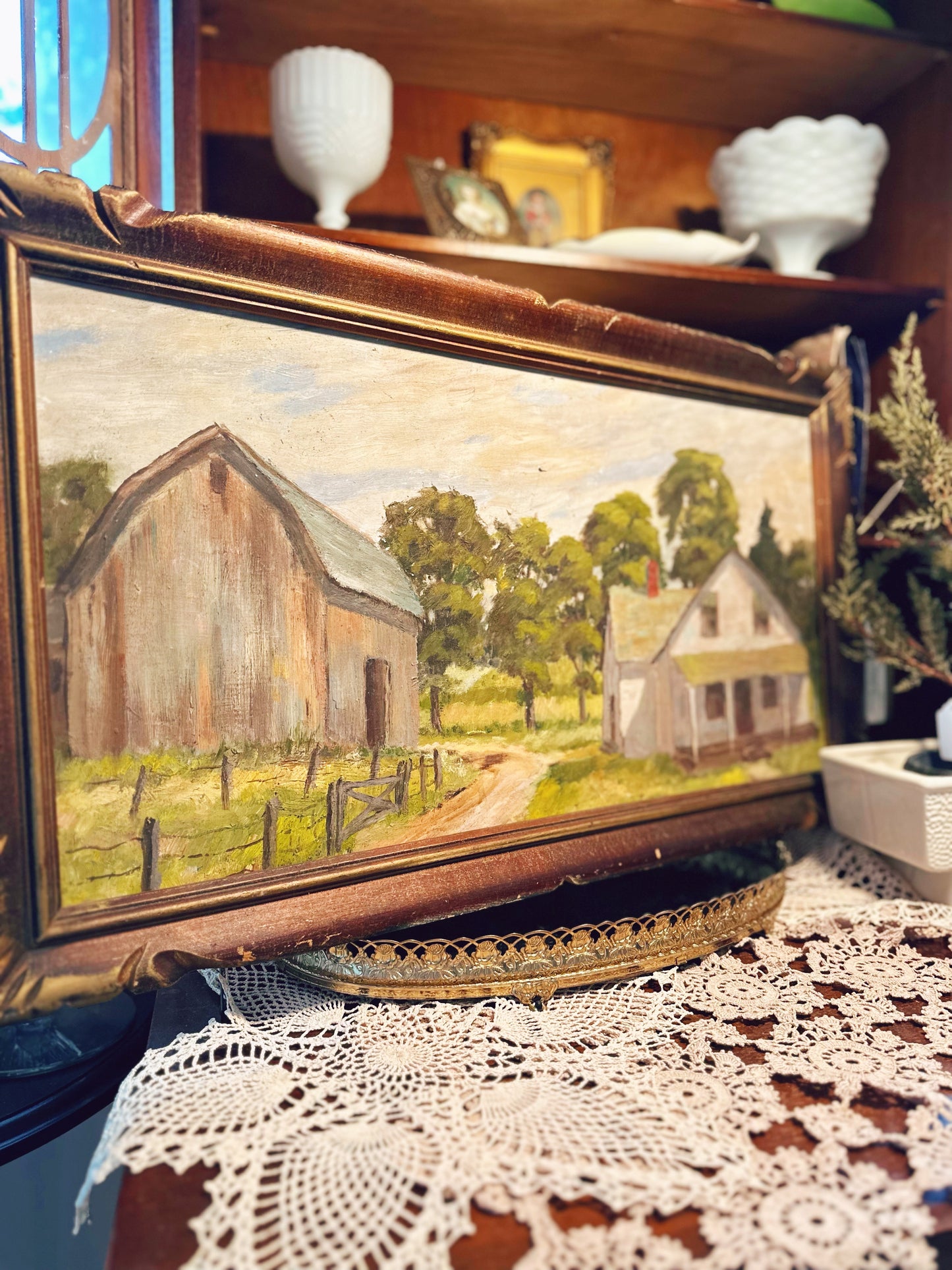 “Old Ontario” painting signed W.H Morgan