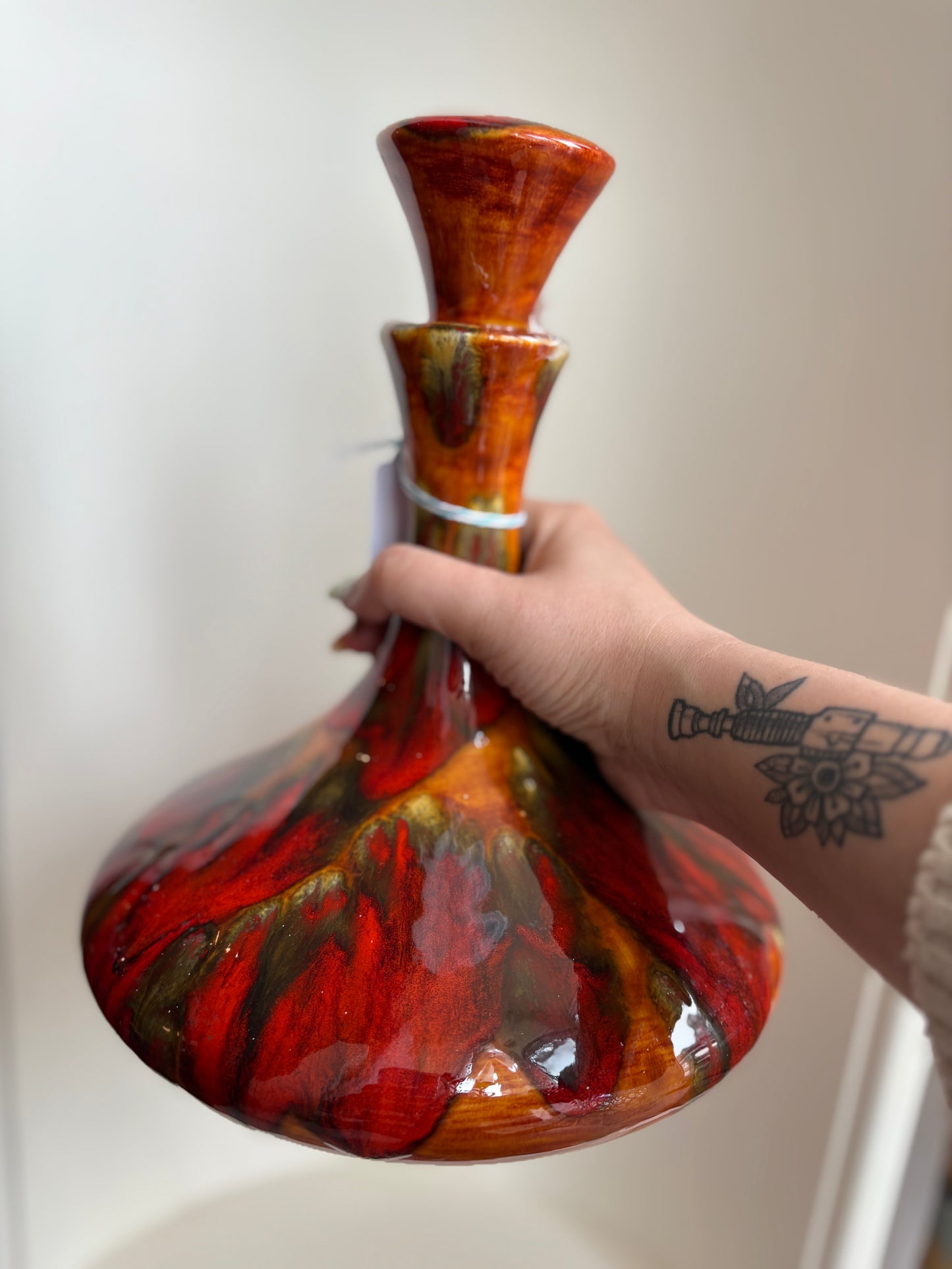 1973 Art Pottery Decanter